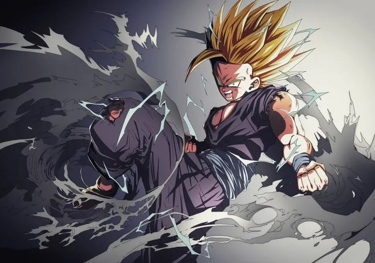 Why did Gohan's hair turn black in Super Saiyan 2