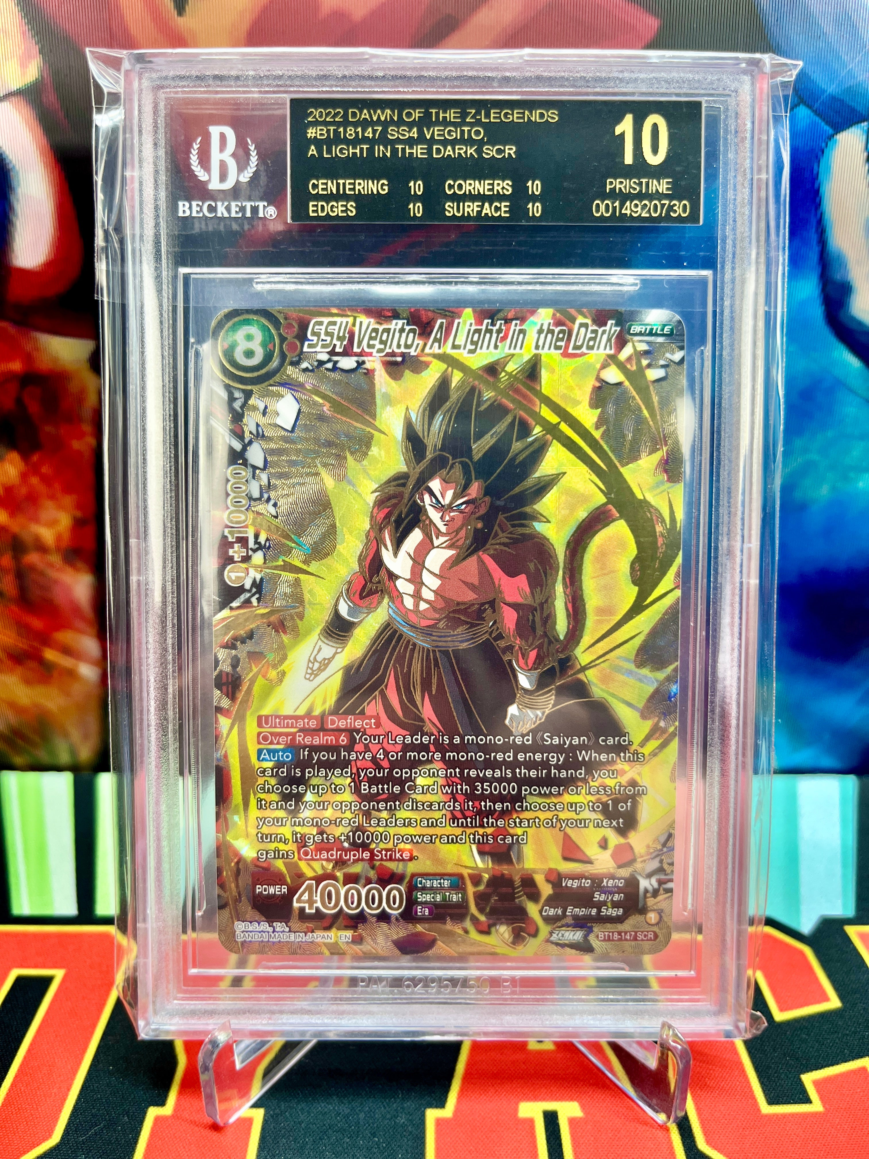 BGS 10 BLACK LABEL BT18-147 SCR SS4 Vegito, A Light in the Dark (2022)