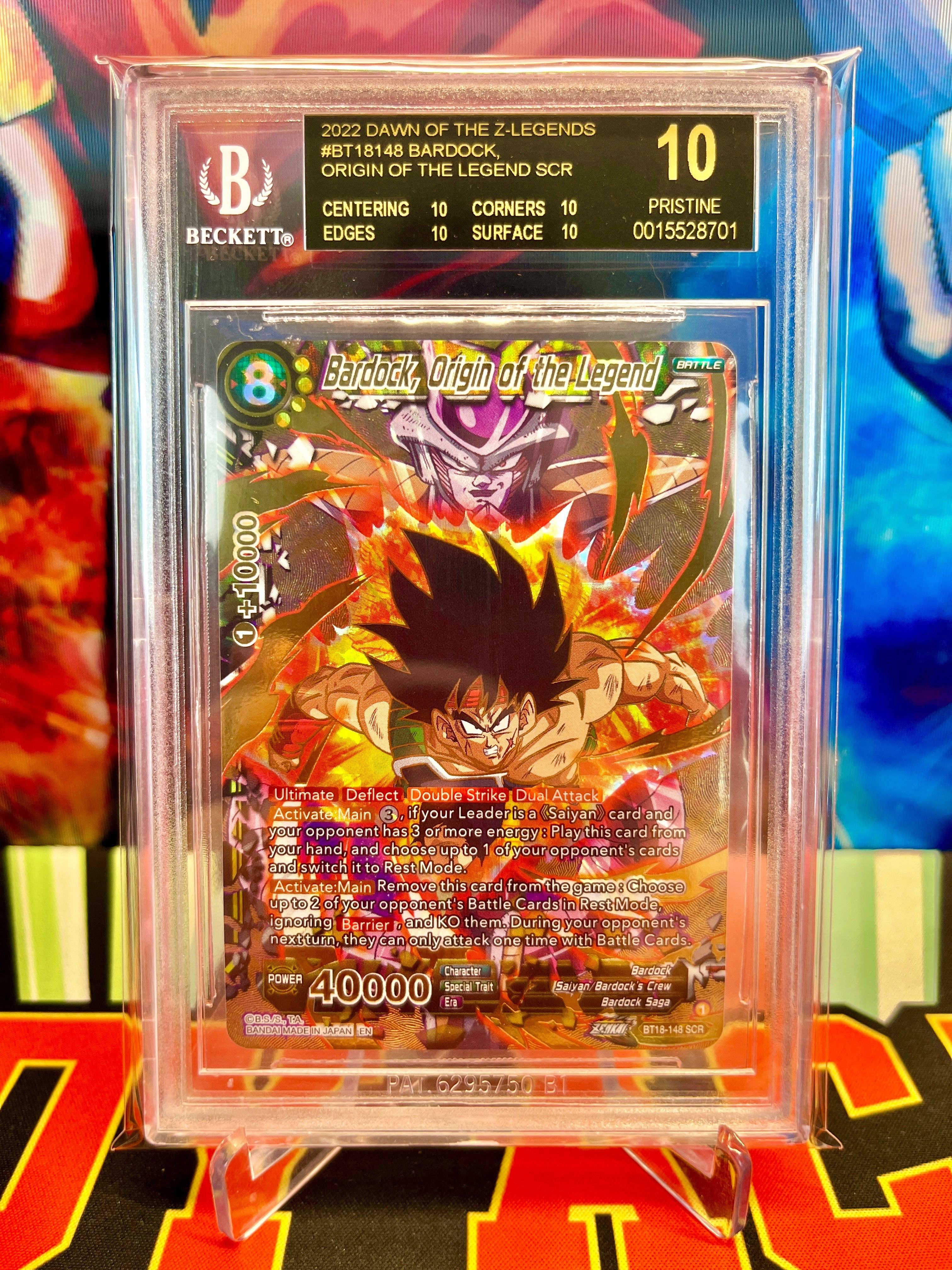 BGS 10 BLACK LABEL BT18-148 Bardock, Origin of the Legend SCR (2022)