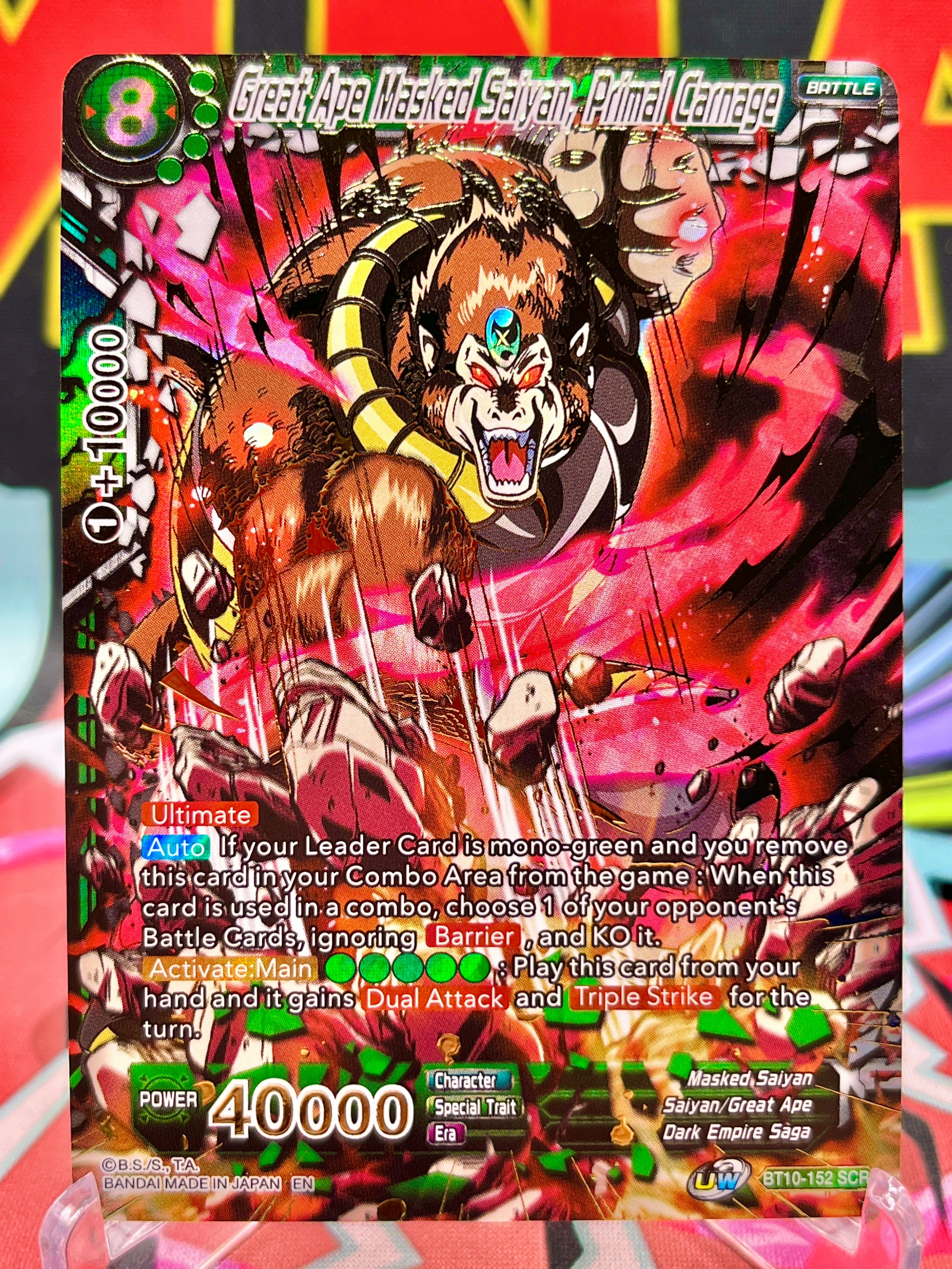 BT10-152 SCR Great Ape Masked Saiyan, Primal Carnage (2020)