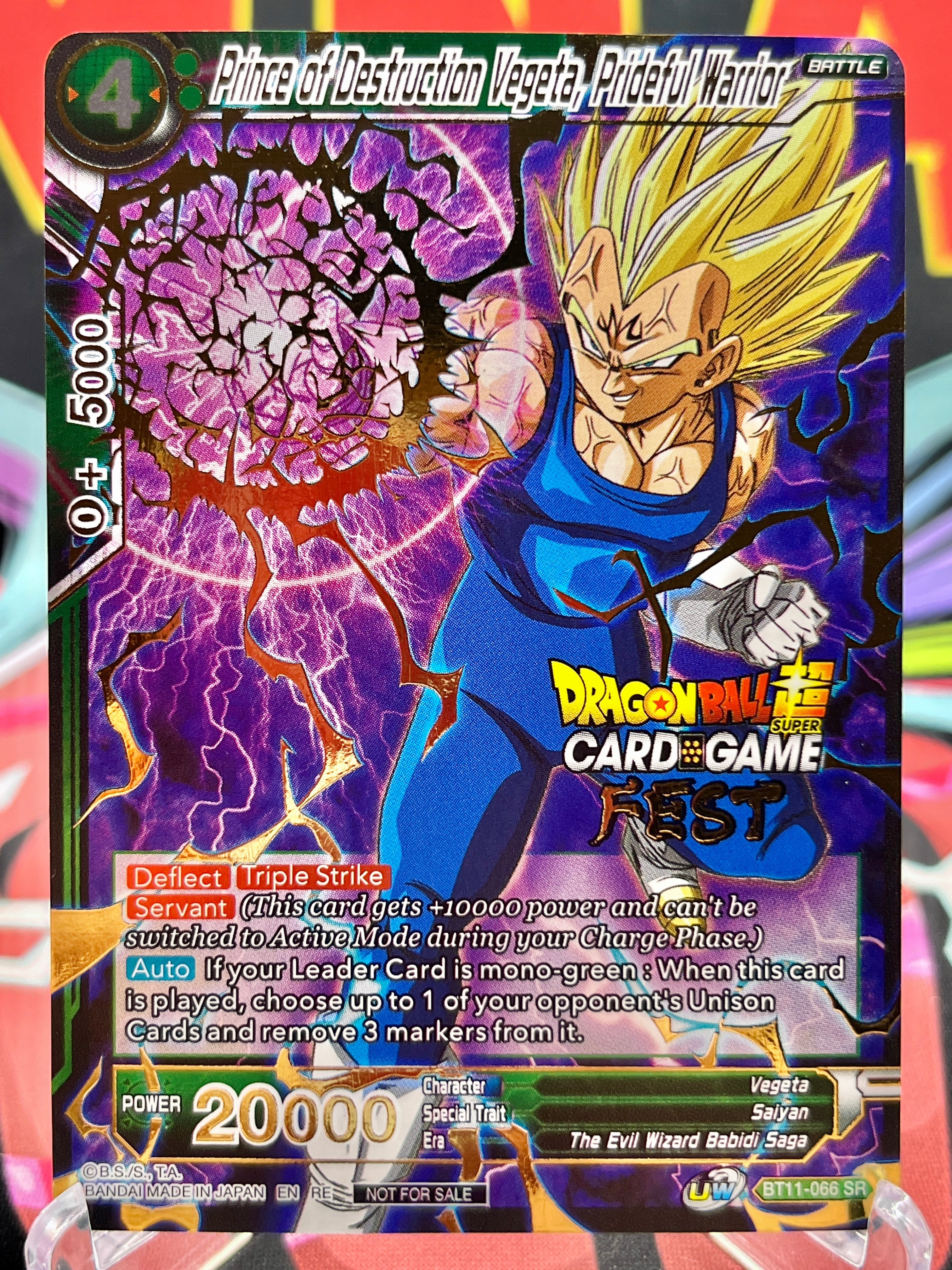 BT11-066 SR Prince of Destruction Vegeta, Prideful Warrior FEST (2022)