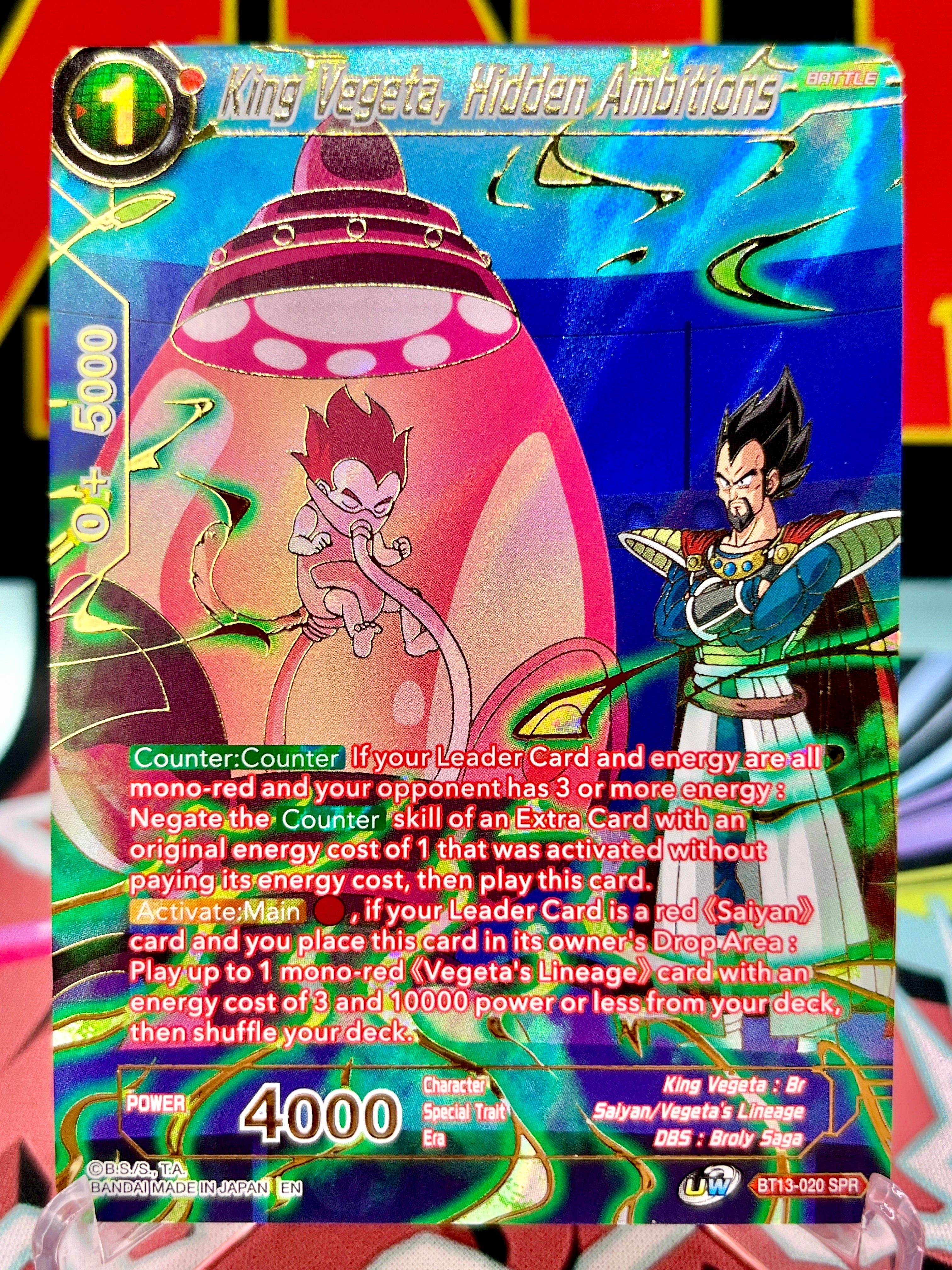 BT13-020 SPR Re Vegeta, Ambizioni nascoste (2021)