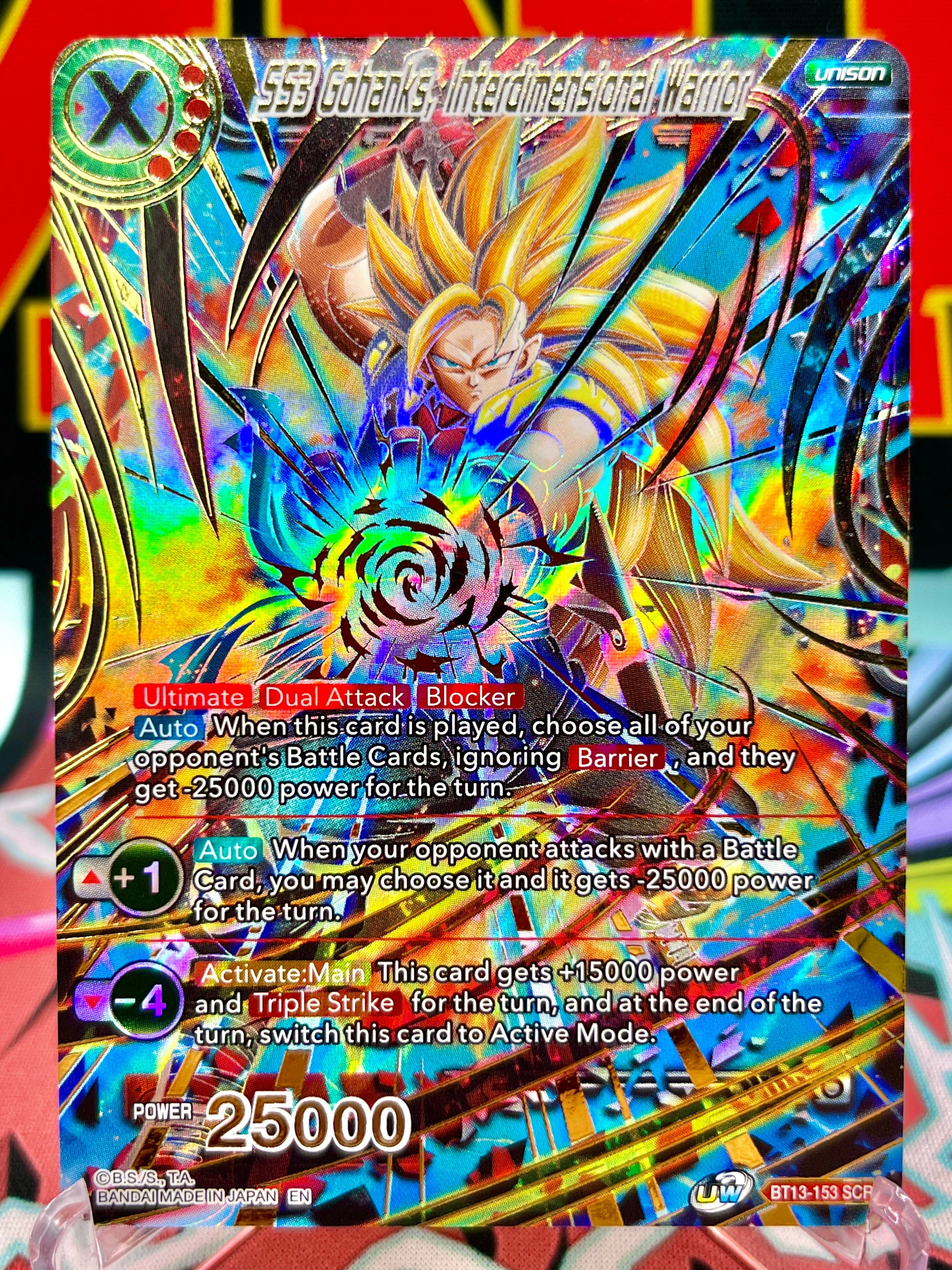 BT13-153 SCR SS3 Gohanks, guerrero interdimensional (2021)