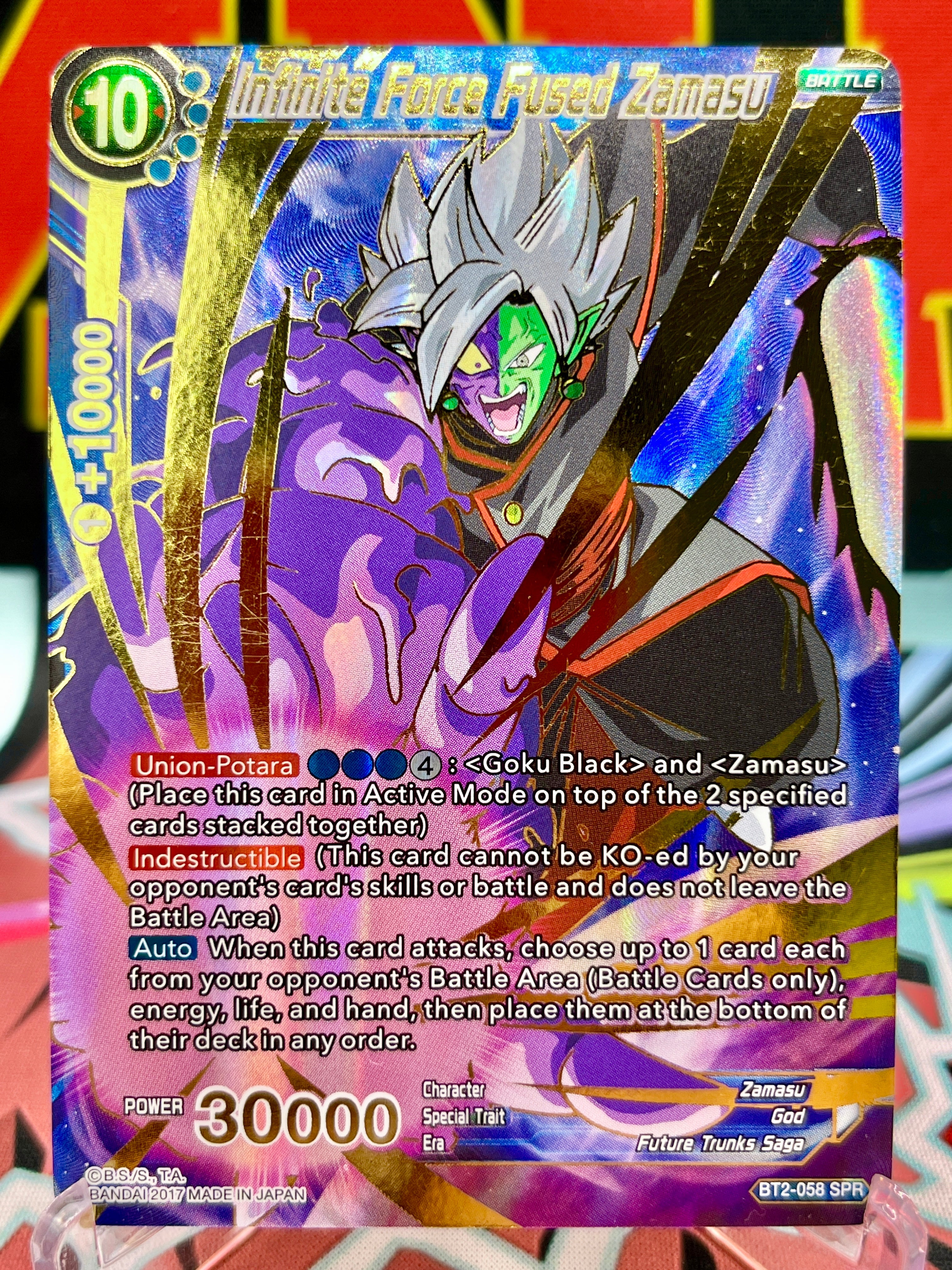 BT2-058 SPR Fuerza infinita Zamasu fusionado (2017)