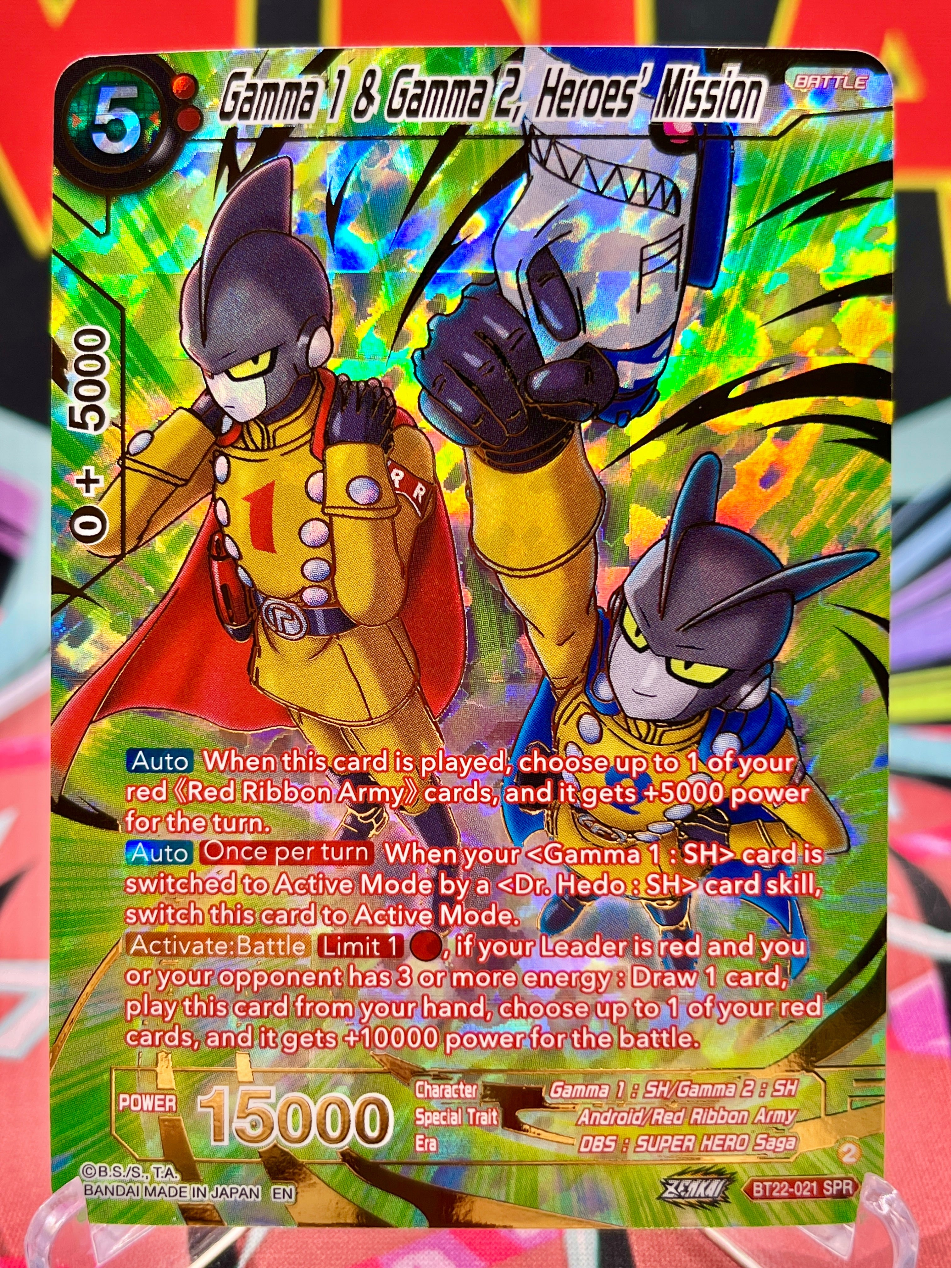 BT22-021 SPR Gamma 1 & Gamma 2, Heroes' Mission (2023)