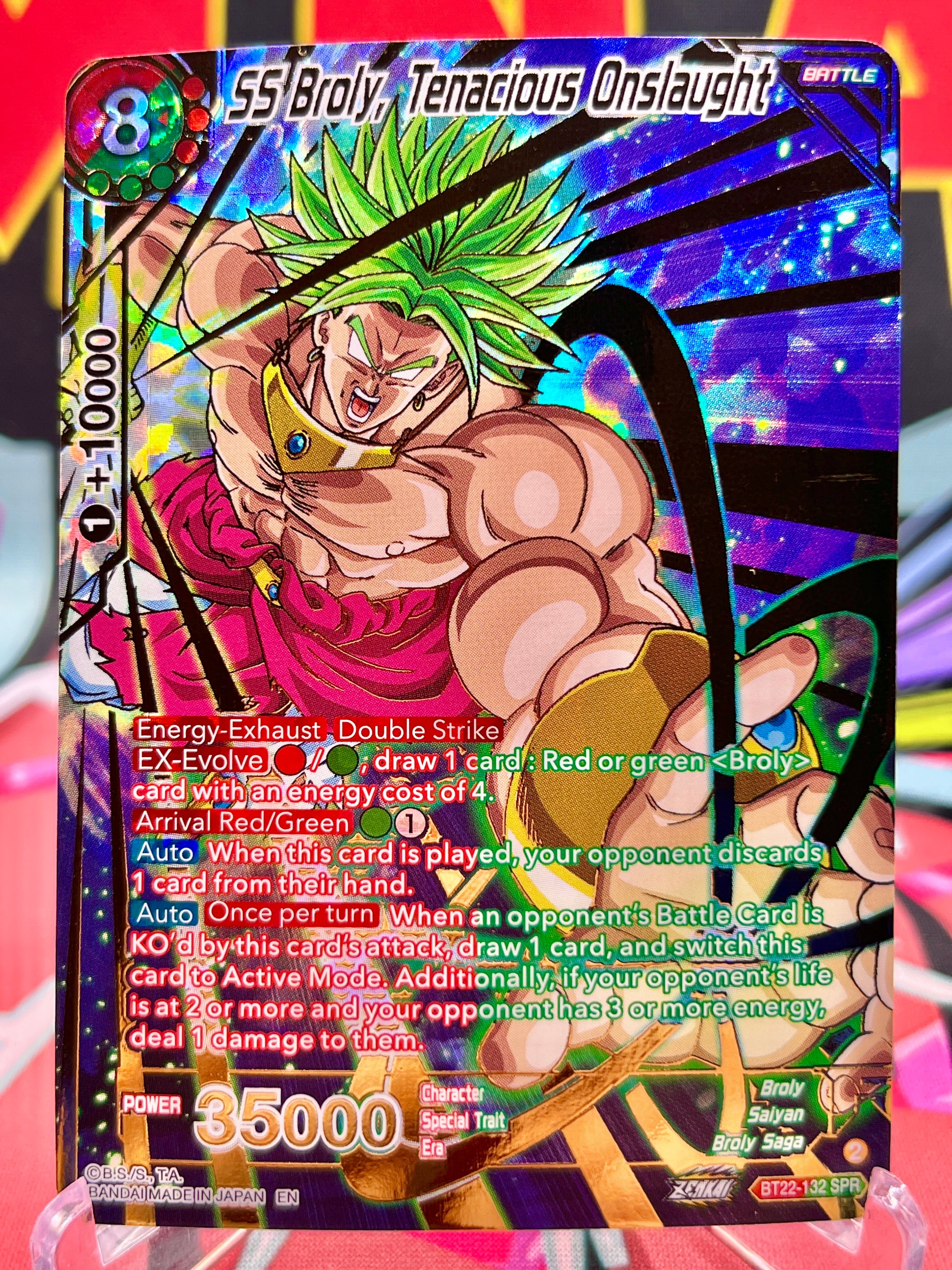 BT22-132 SPR SS Broly, Tenacious Onslaught (2023)