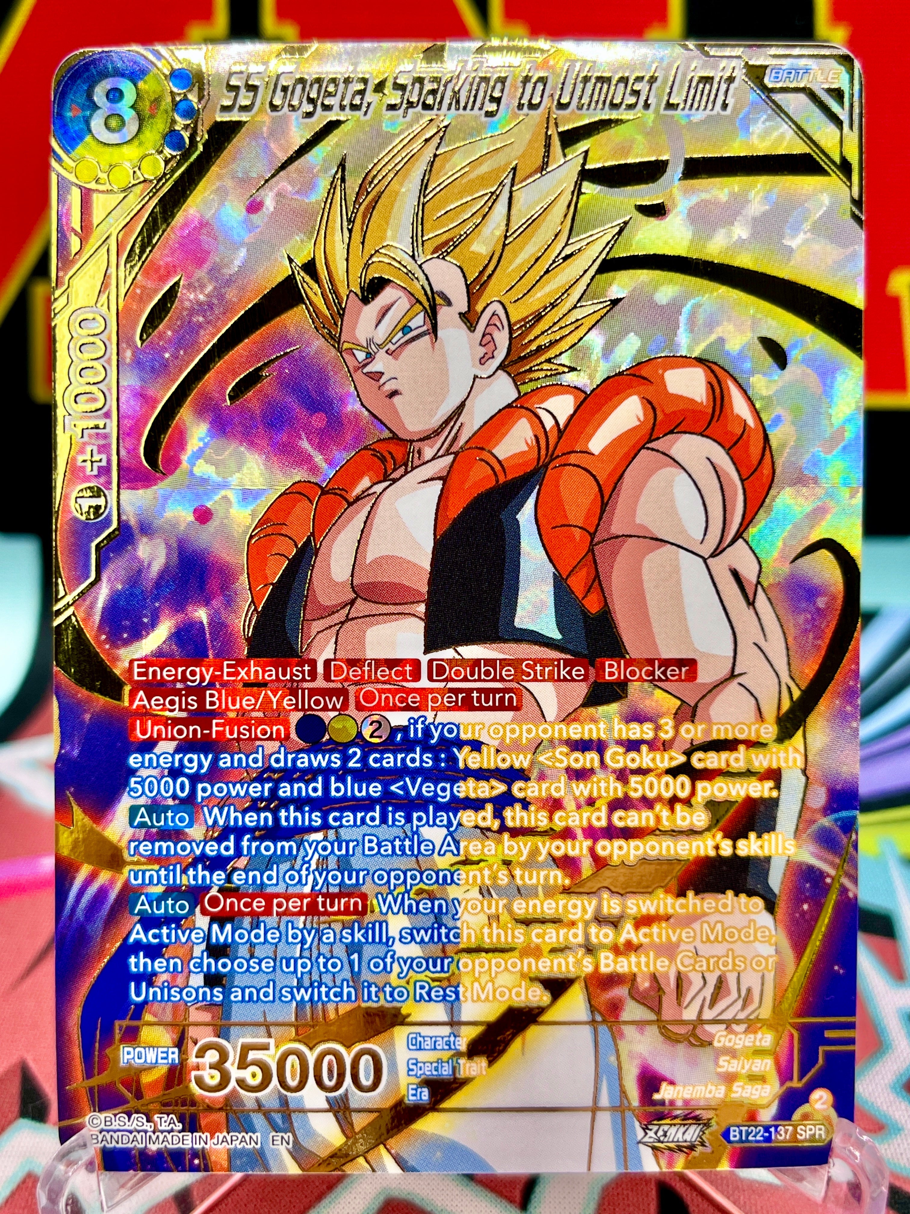 BT22-137 SPR SS Gogeta, Sparking to Utmost Limit (2023)