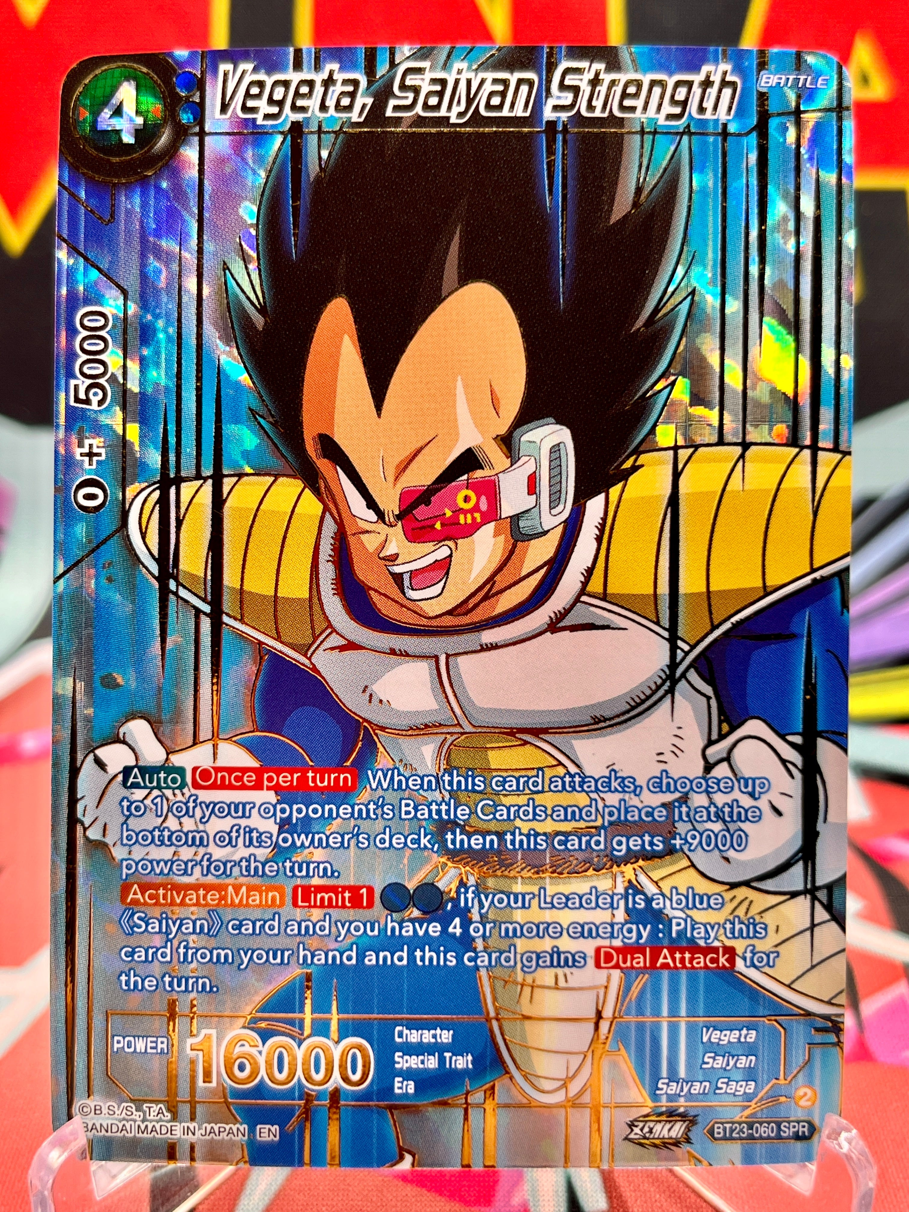 BT23-060 SPR Vegeta, Saiyan Strength (2023)