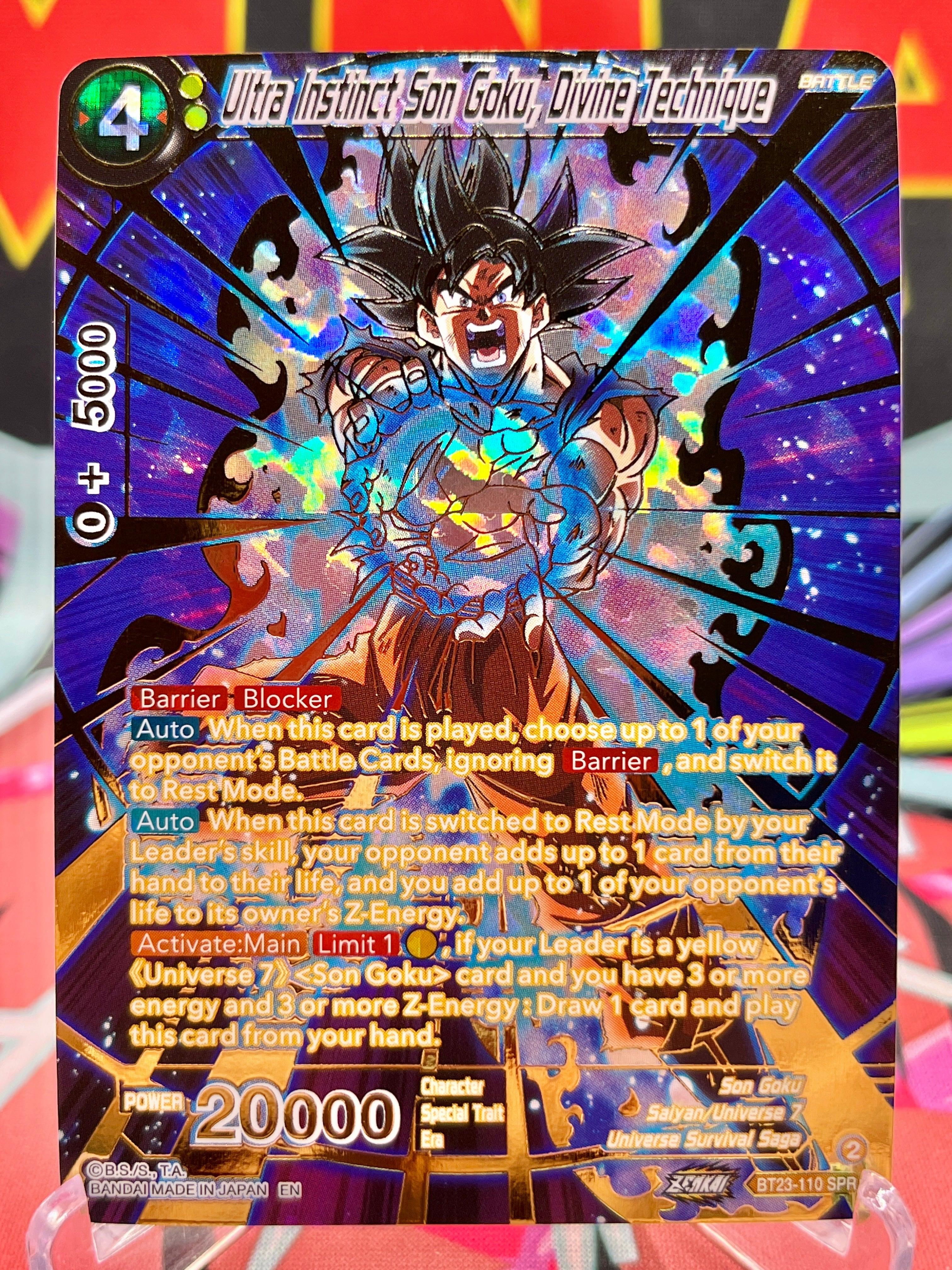 BT23-110 SPR Ultra Instinct Son Goku, Divine Technique (2023)