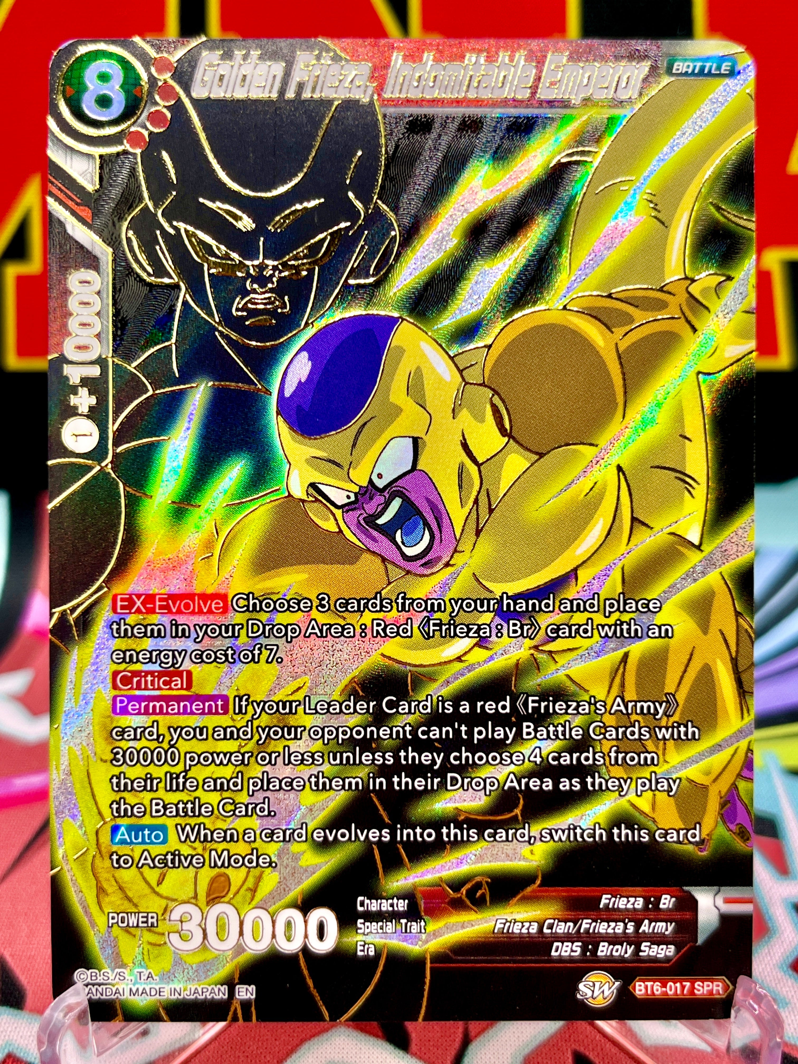 BT6-017 SPR Golden Freezer, Emperador Indomable (2019)