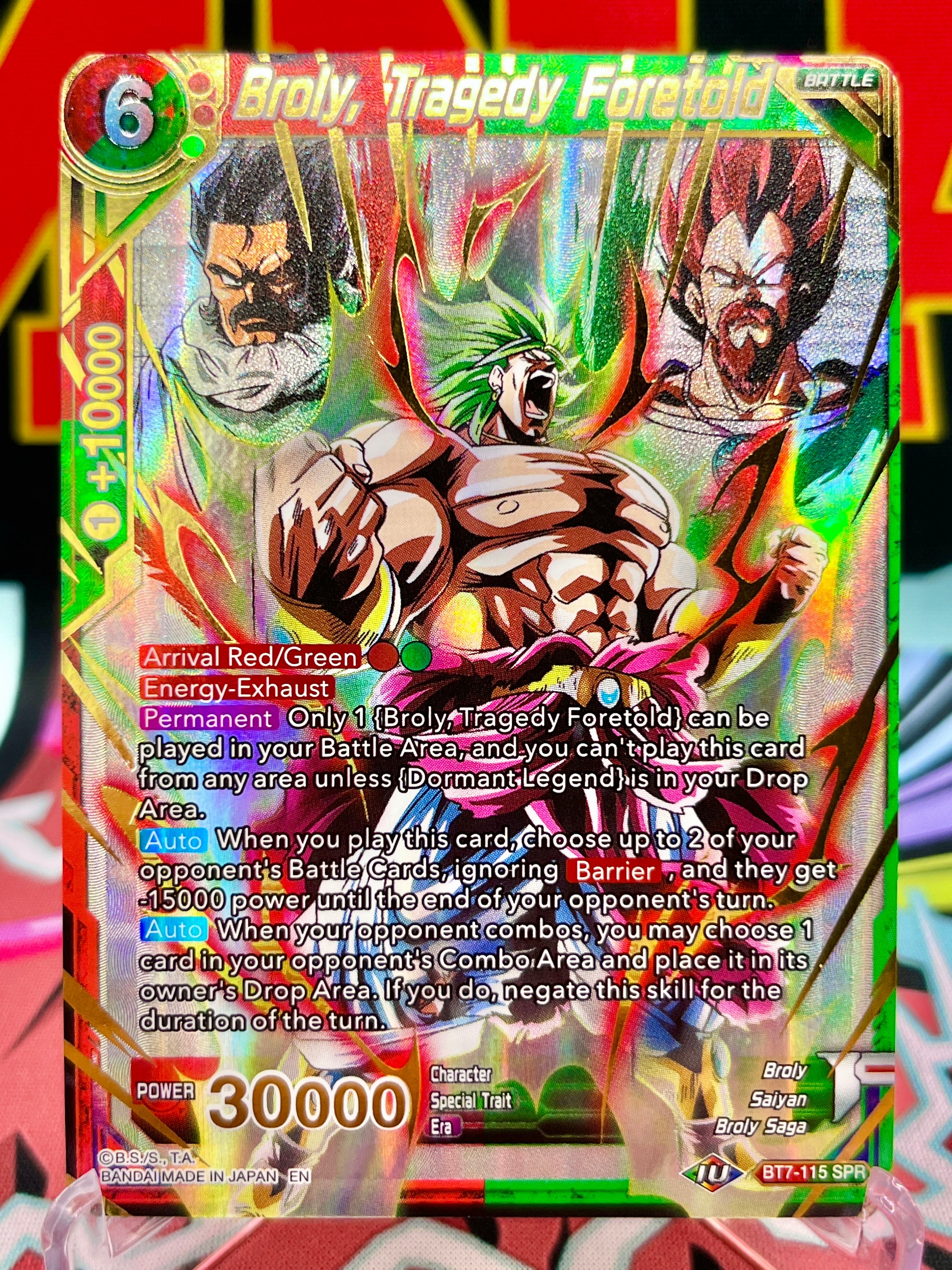 BT7-115 SPR Broly, Tragedia annunciata (2019)