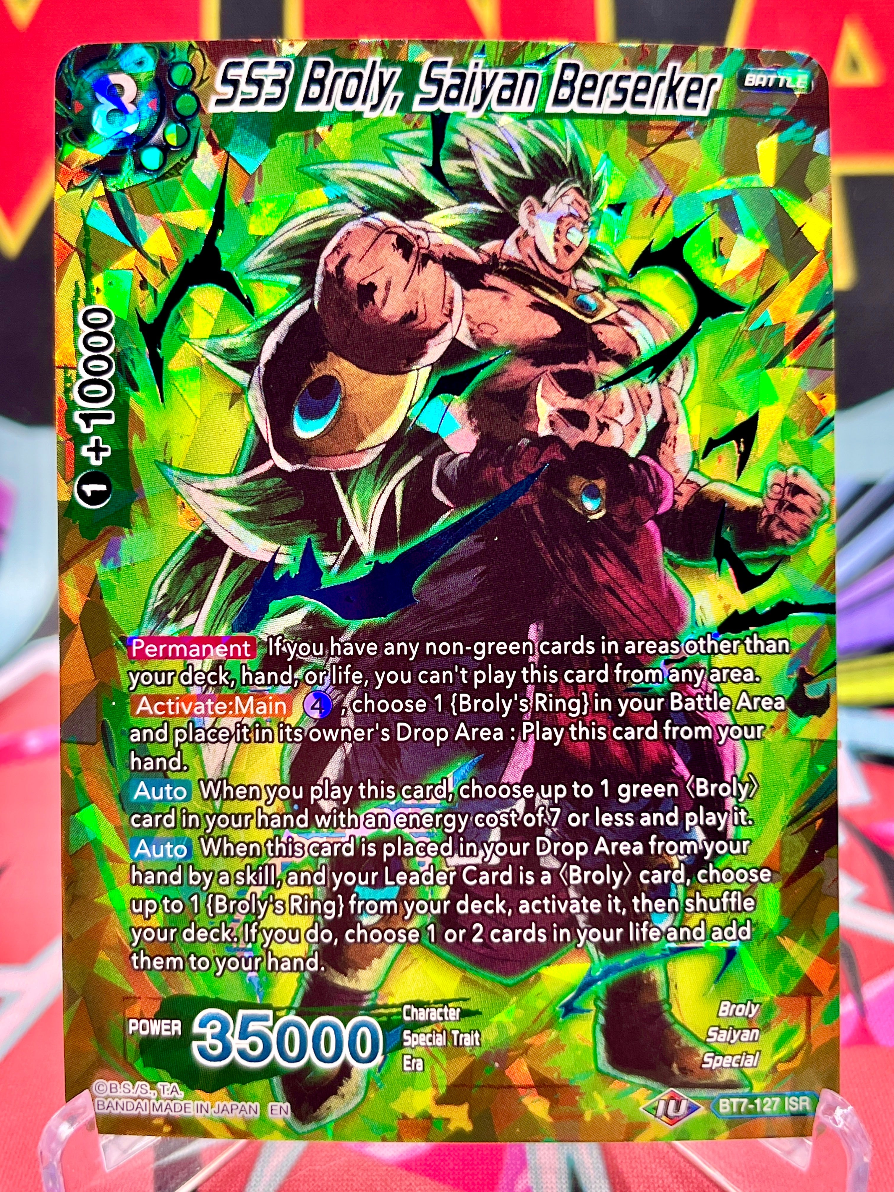 BT7-127 ISR SS3 Broly, Saiyan Berserker (2019)