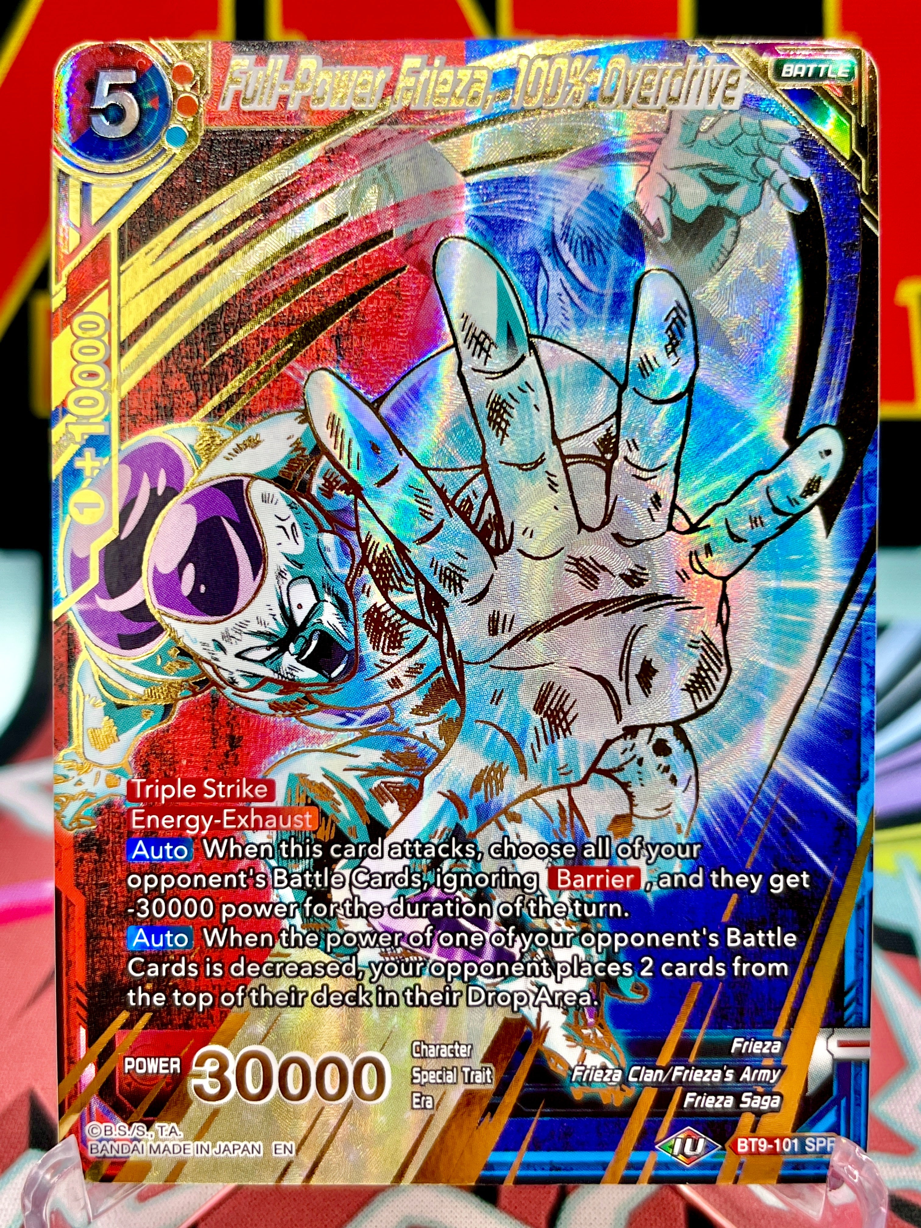 BT9-101 SPR Frieza a máxima potencia, 100 % overdrive (2020)