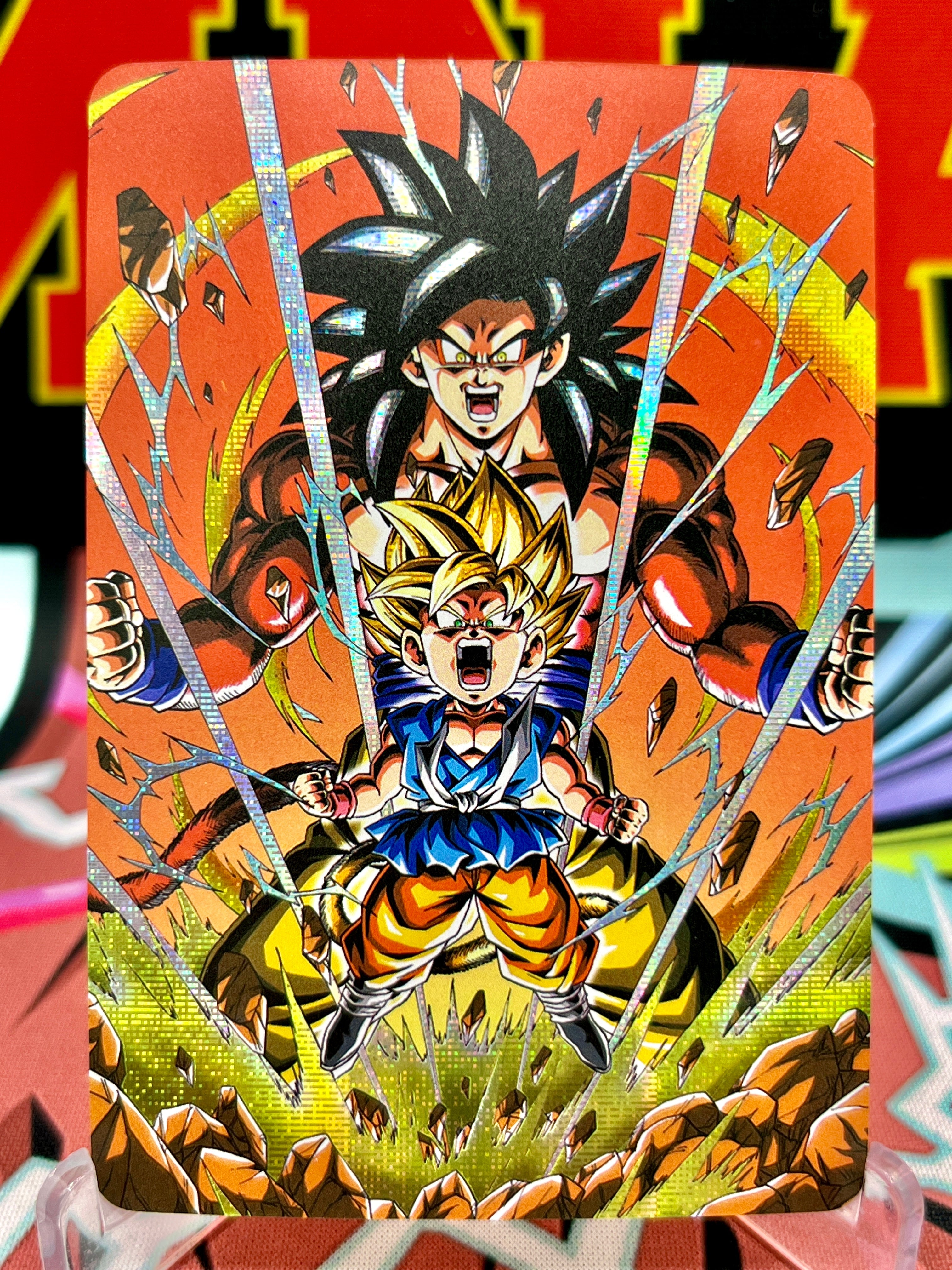 Tarjeta de arte DBAC2-09 de Goku Super Saiyan 4