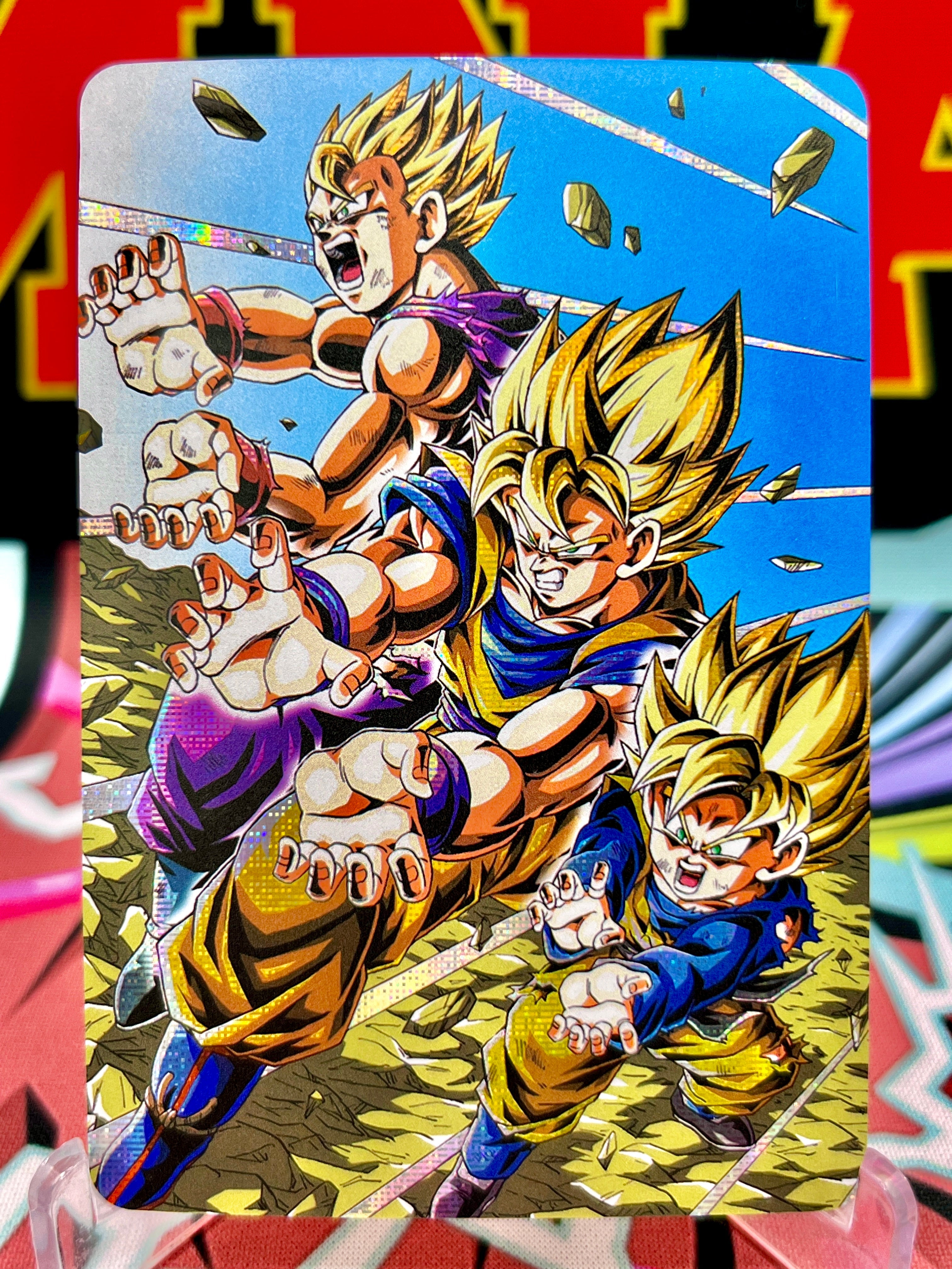 DBAC2-11 Tarjeta de arte de Gohan, Goku y Goten