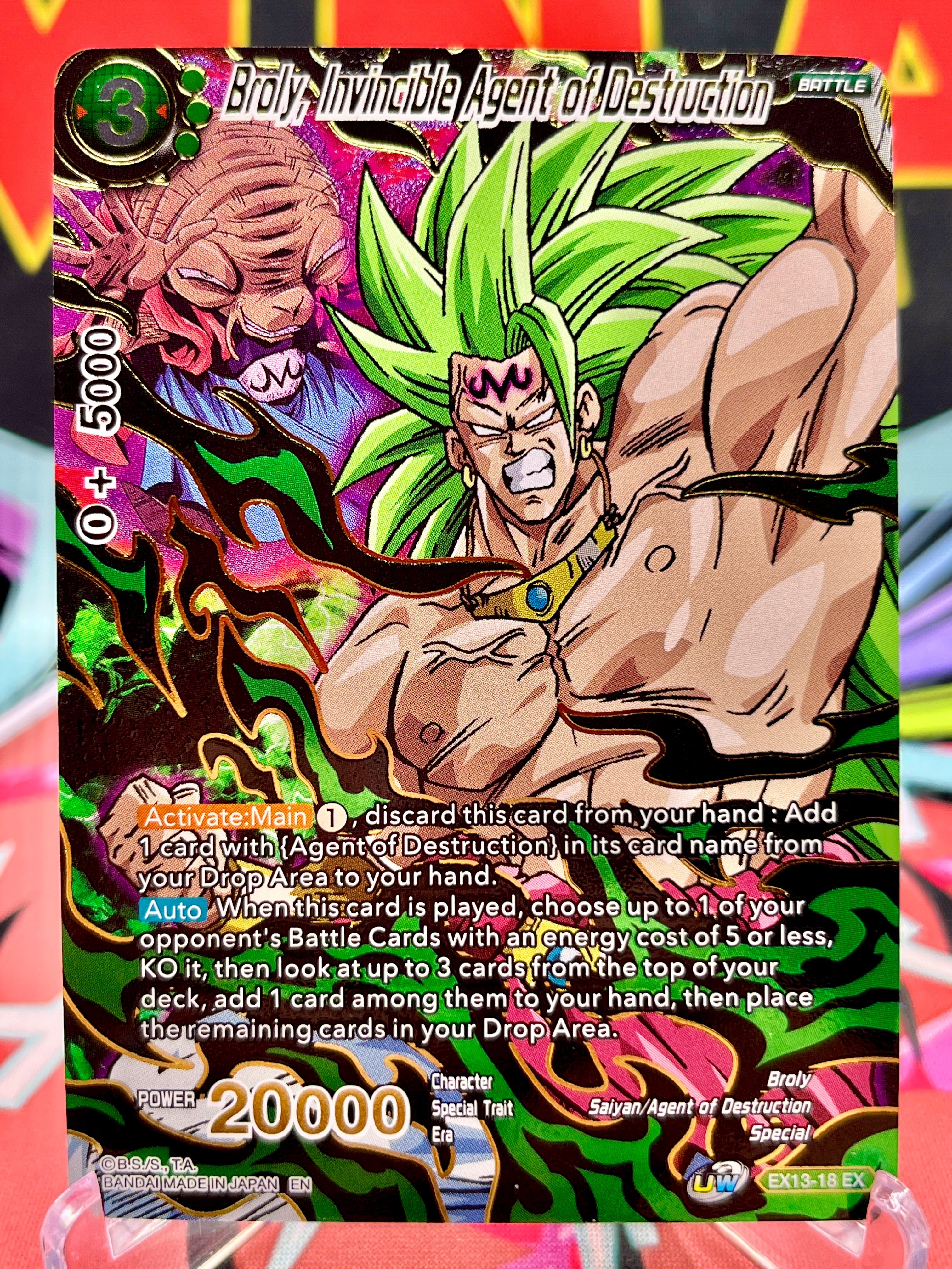EX13-18 EX Broly, Invincible Agent of Destruction (2020)