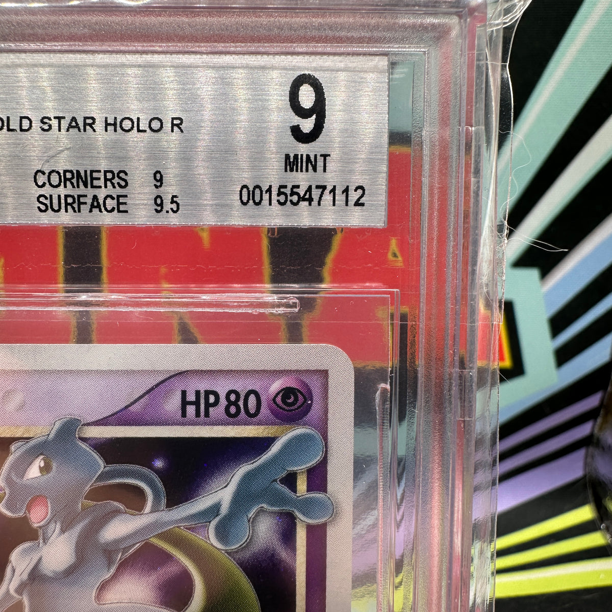 BGS 9 MEWTWO GOLD STAR 002/002 HOLO (2006)