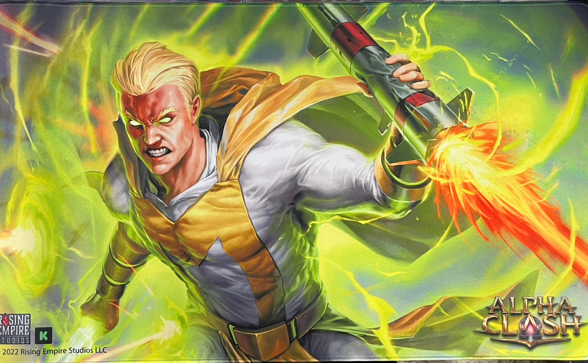 Alfombrilla de juego Magnate de Kickstarter de Alpha Clash
