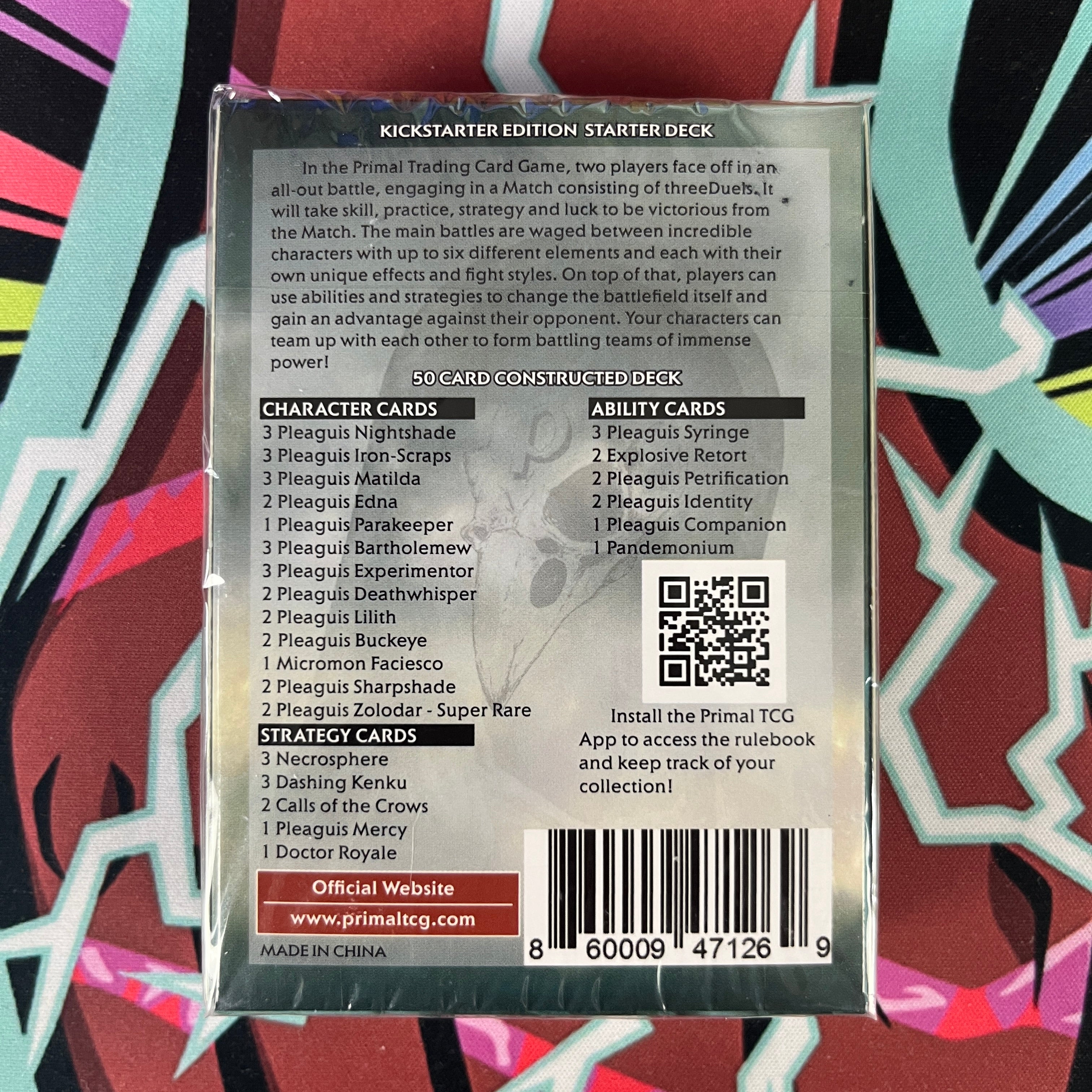 Mazzo di partenza Pleaguis Kickstarter di Primal TCG