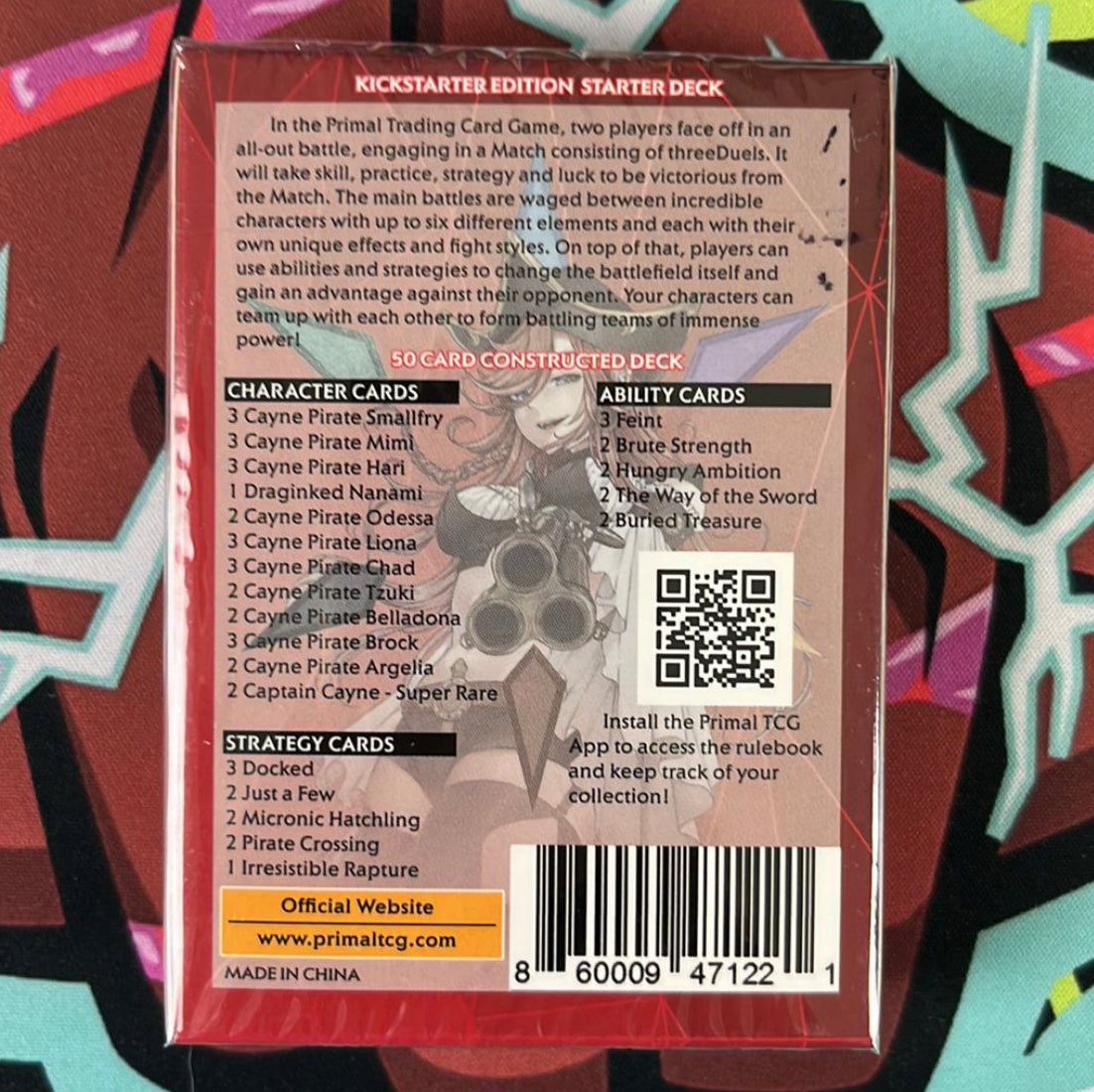 Mazzo di partenza Kickstarter Cayne Pirates di Primal TCG