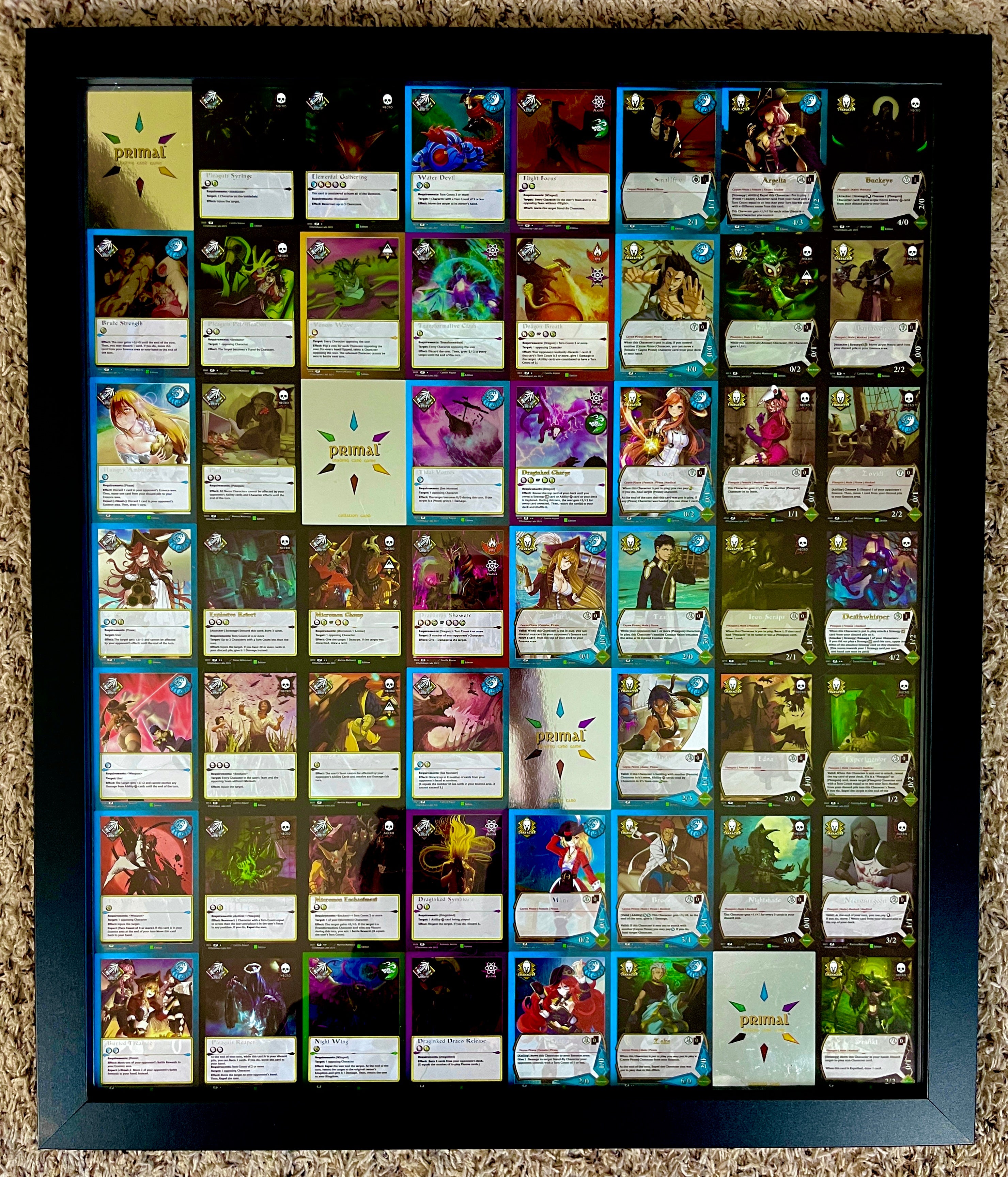 Primal TCG Kickstarter Uncut Sheet #1