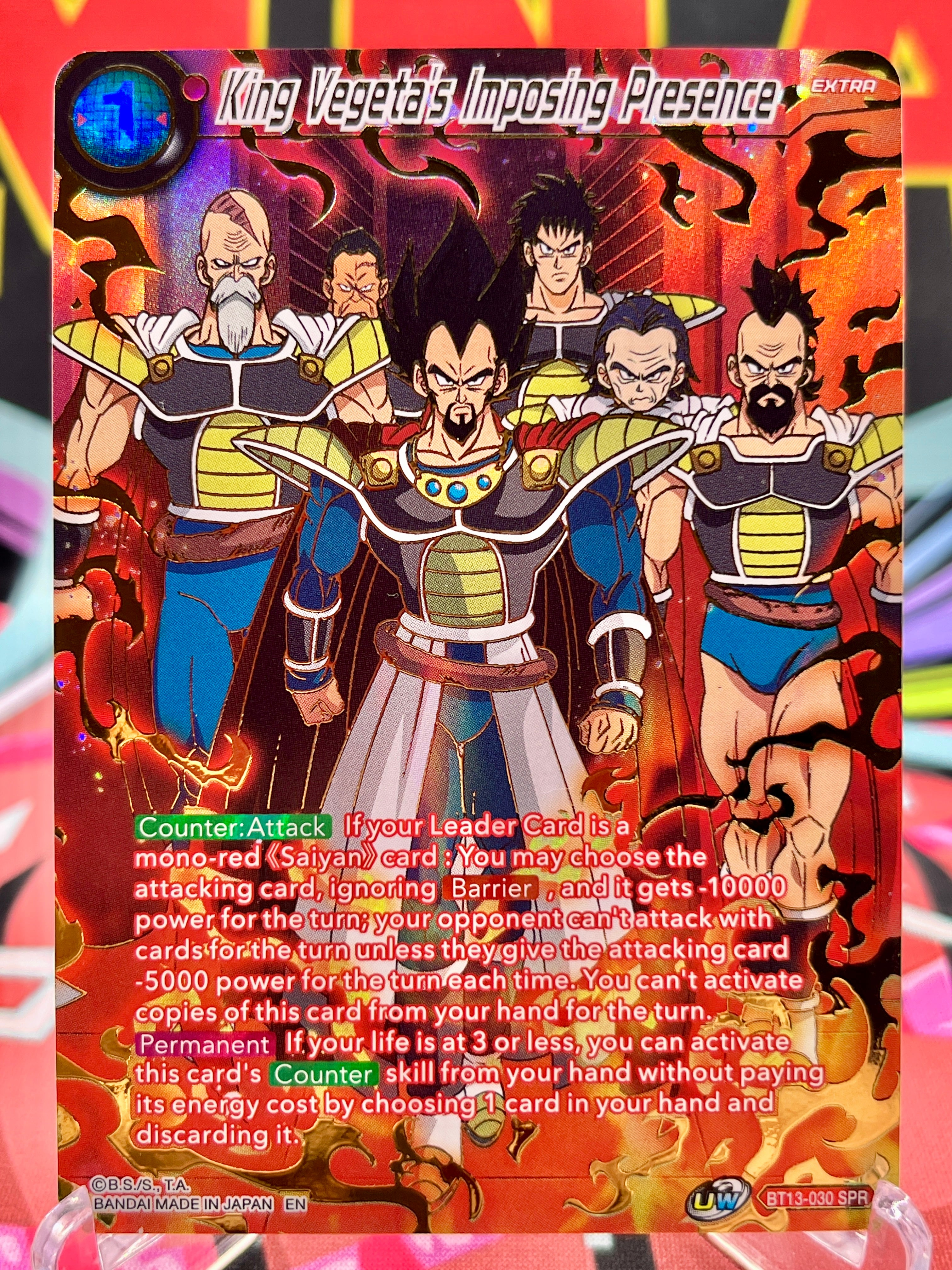 BT13-030 SPR King Vegeta's Imposing Presence (2021)