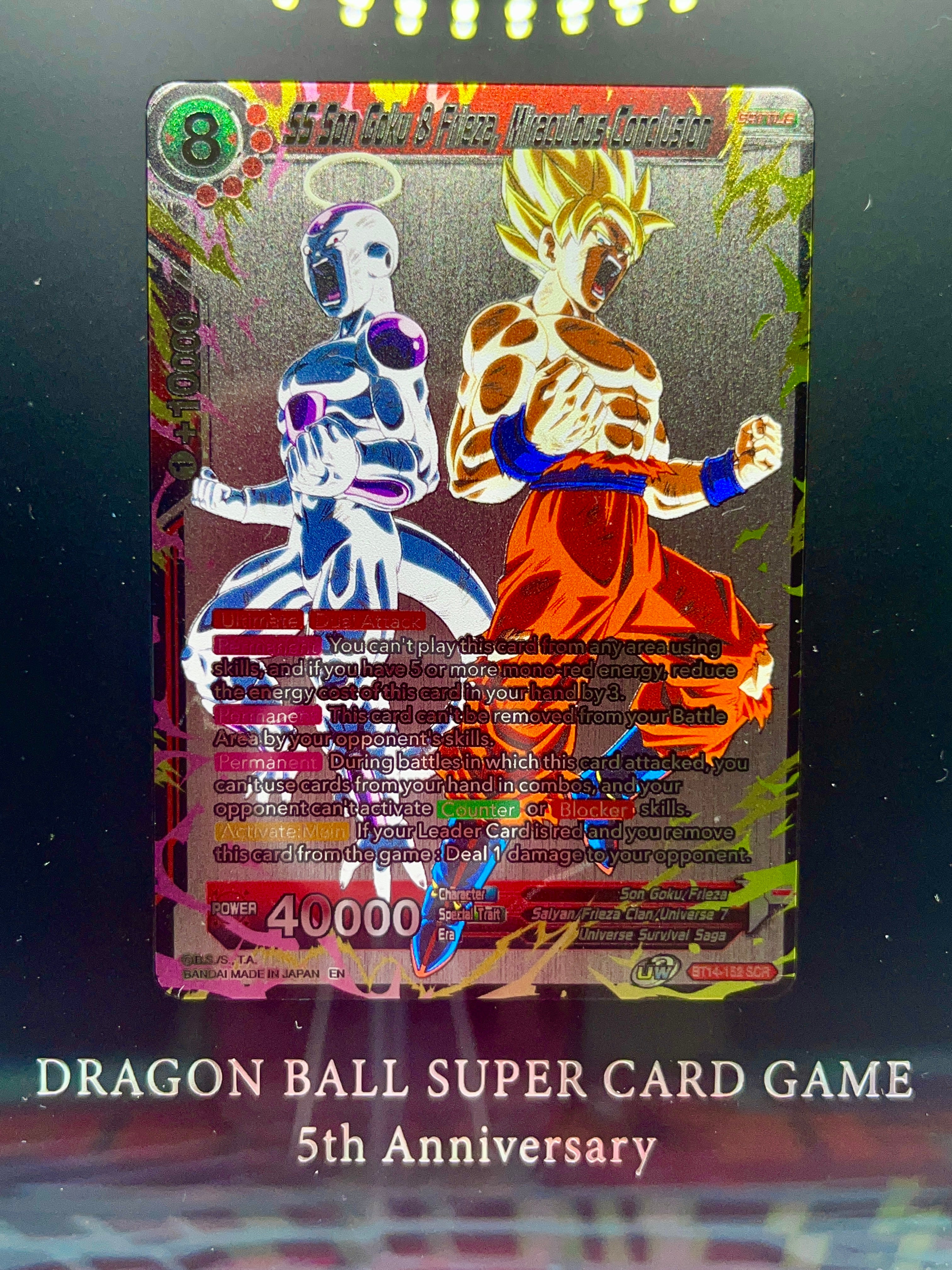 BT14-152 [#506 of 555] SS Son Goku & Frieza, Miraculous Conclusion [Pure Silver] EXTREMELY RARE (2022)