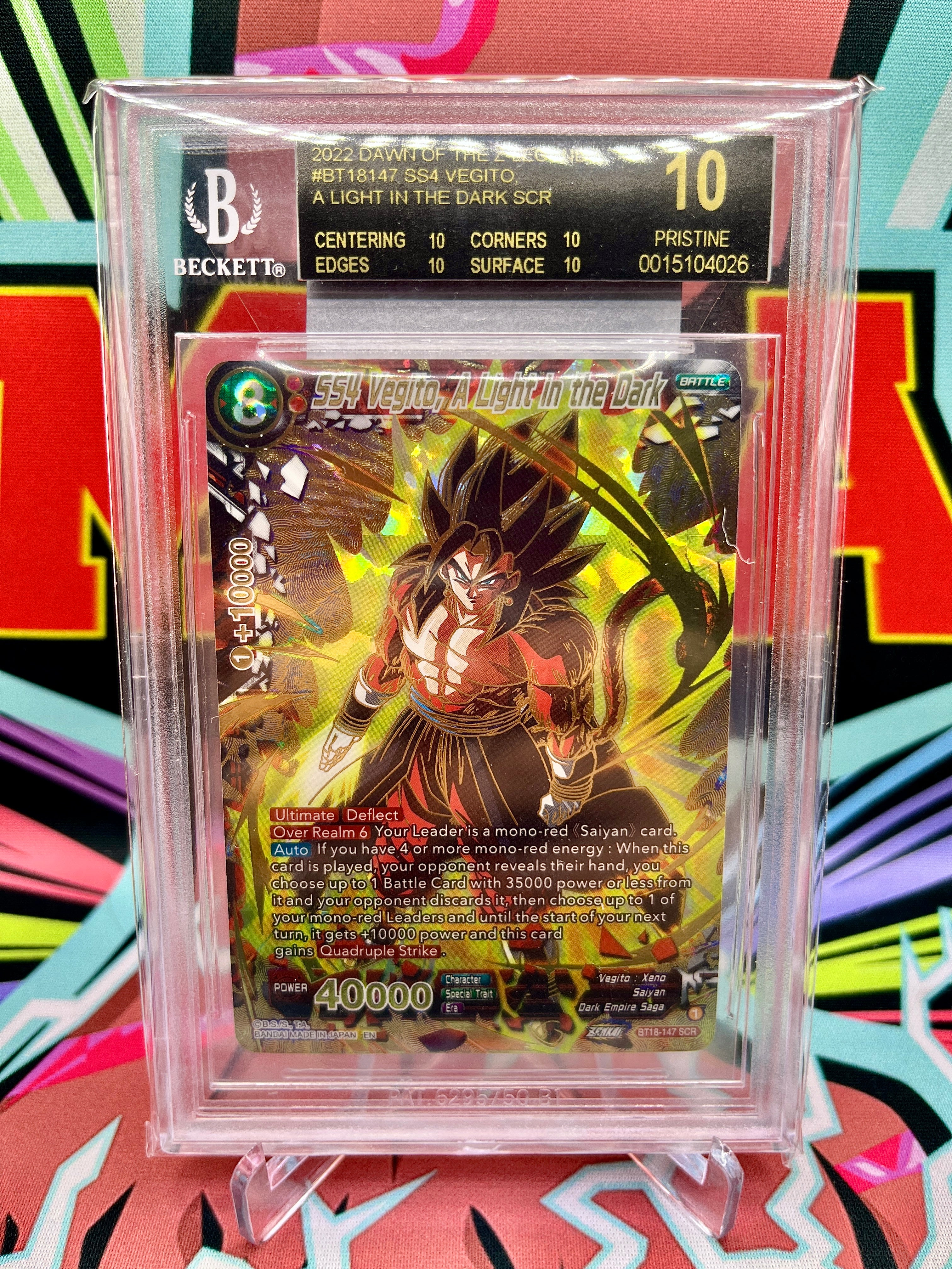 BGS 10 BLACK LABEL BT18-147 SCR SS4 Vegito, una luce nell'oscurità (2022)