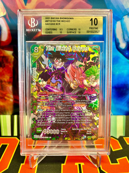 BGS 10 BT15-153 The Wicked Saiyans SCR (2021) BGS 10 BT15-153 The Wicked Saiyans SCR (2021)