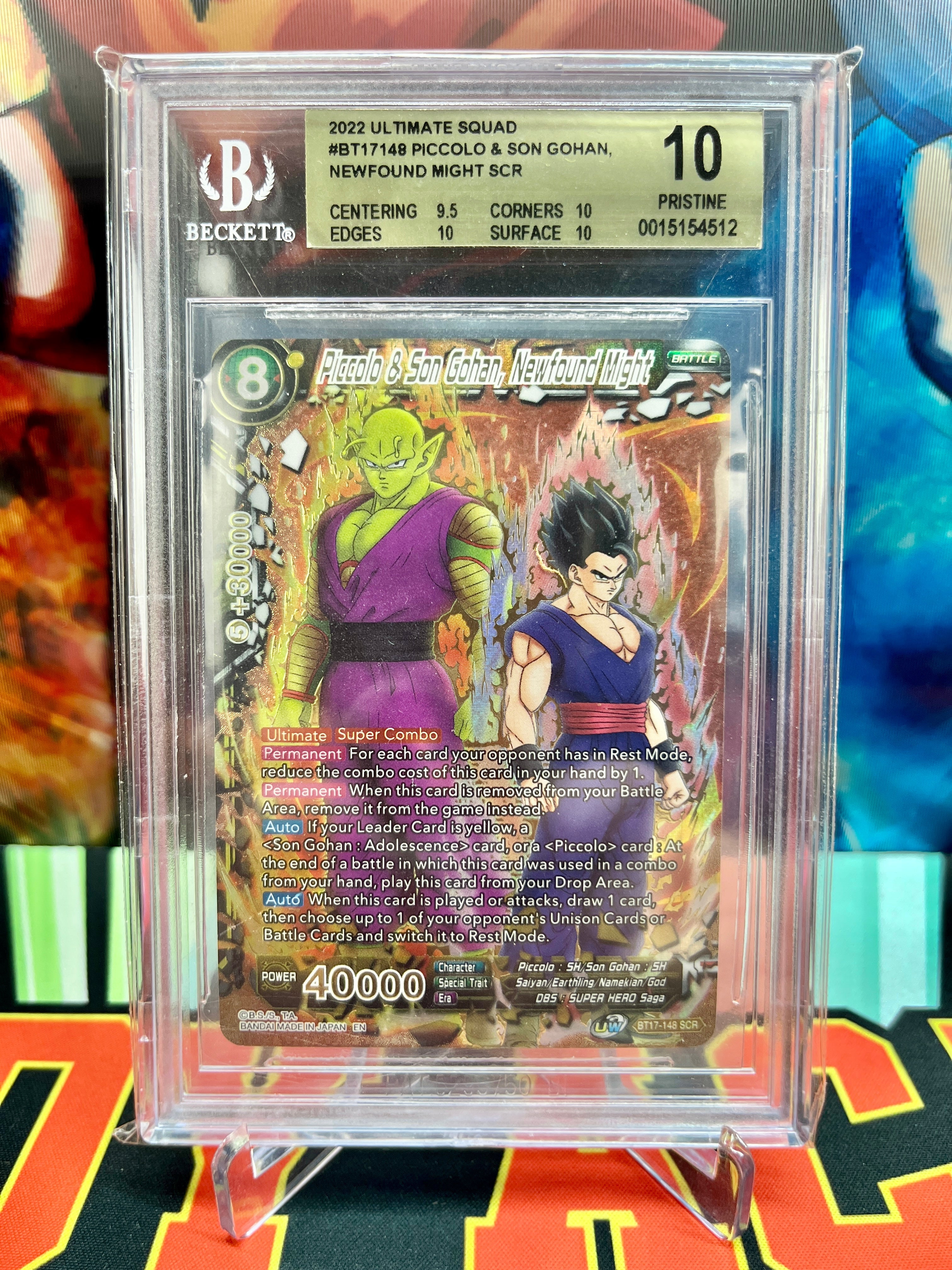 BGS 10 BT17-148 Piccolo & Son Gohan, Newfound Might SCR (2022)