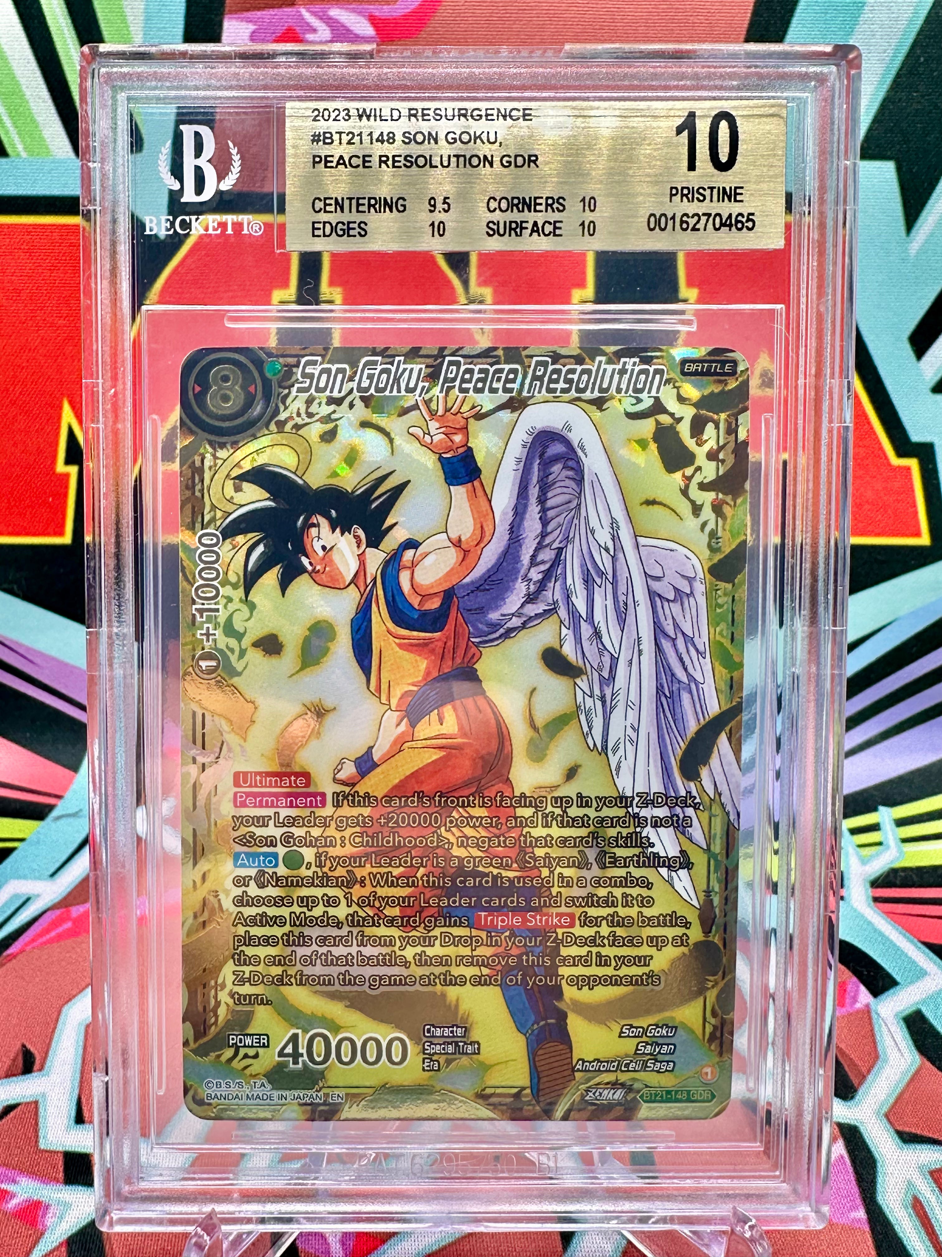 BGS 10 BT21-148 Son Goku, Peace Resolution GDR (2022)