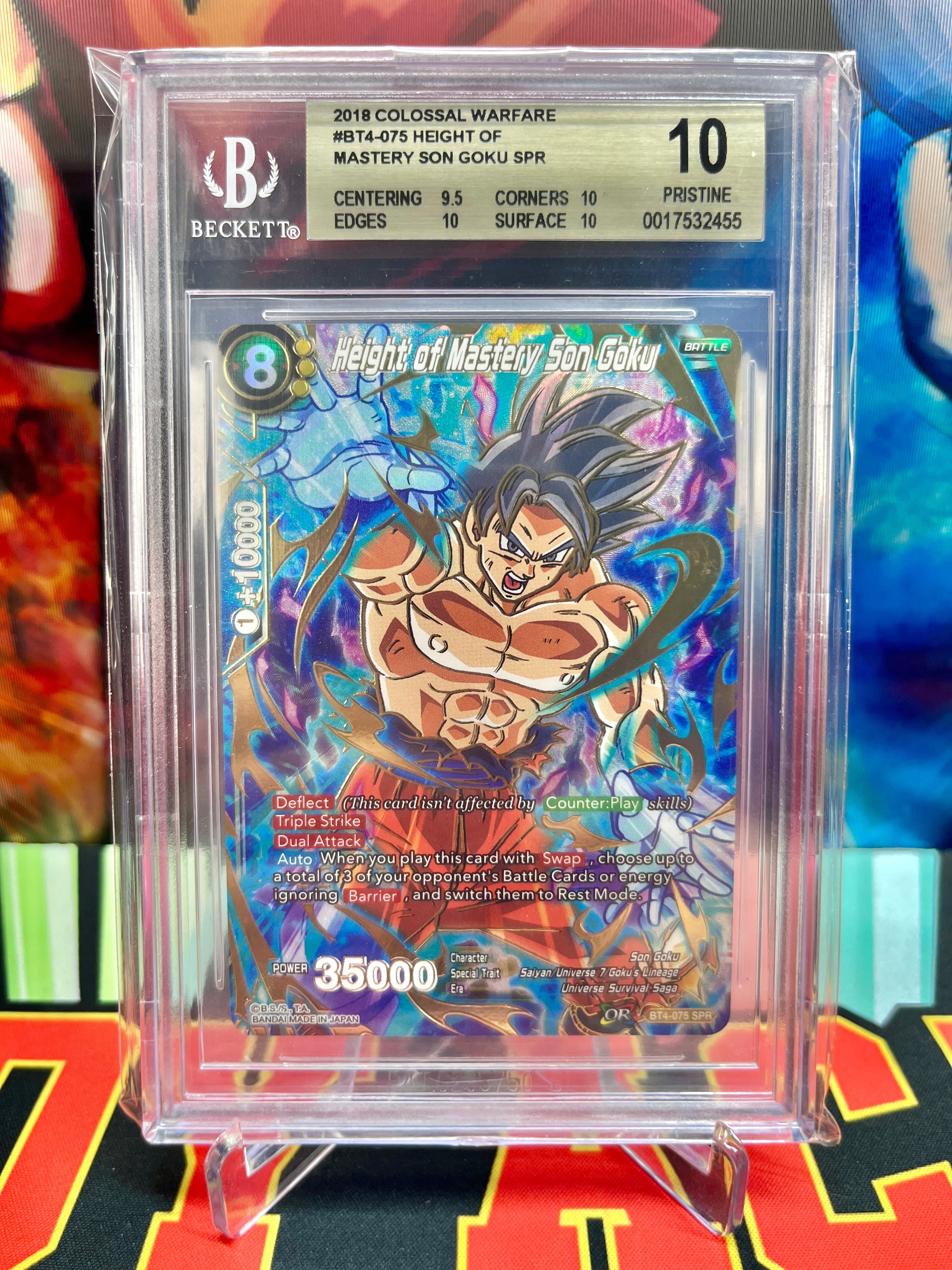 BGS 10 BT4-075 Height of Mastery Son Goku SPR (2018)