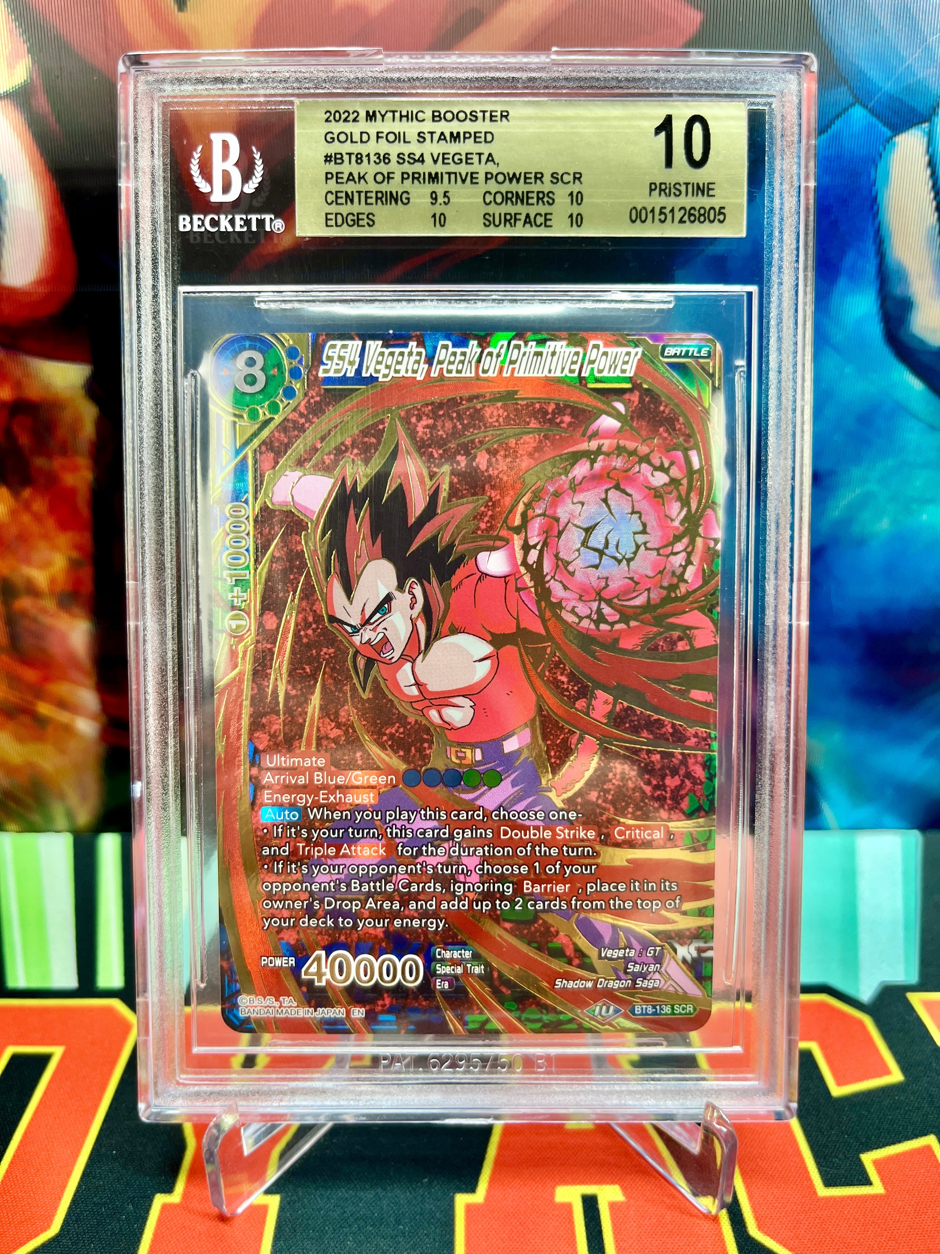 BGS 10 BT8-136 SS4 Vegeta, Peak of Primitive Power SCR (2022)