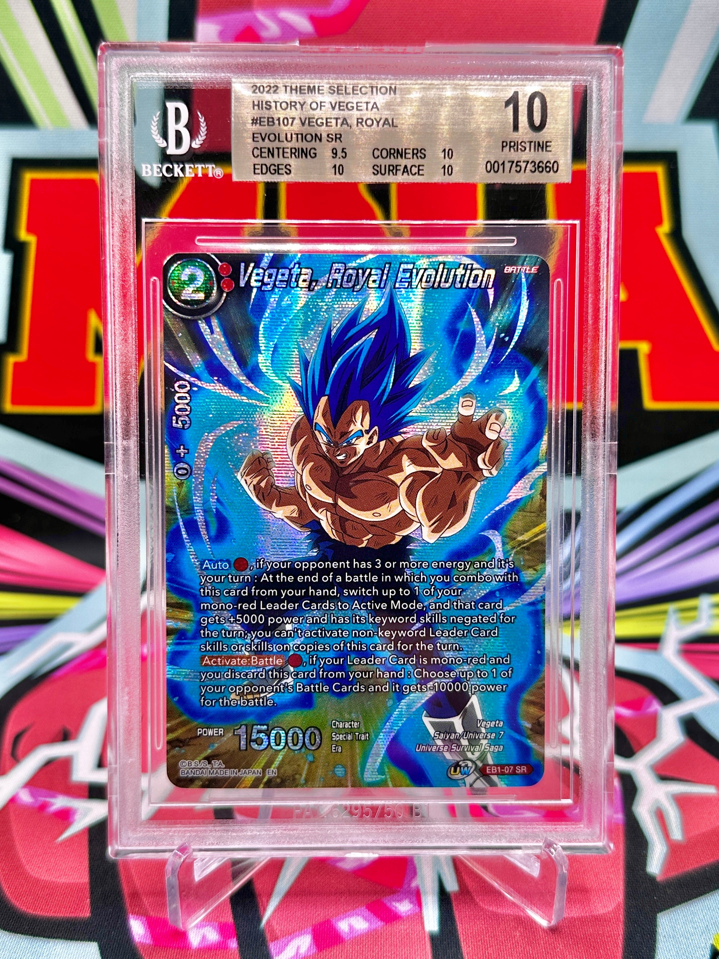 BGS 10 EB1-07 Vegeta, Royal Evolution [Alternate Art] SR (2022)