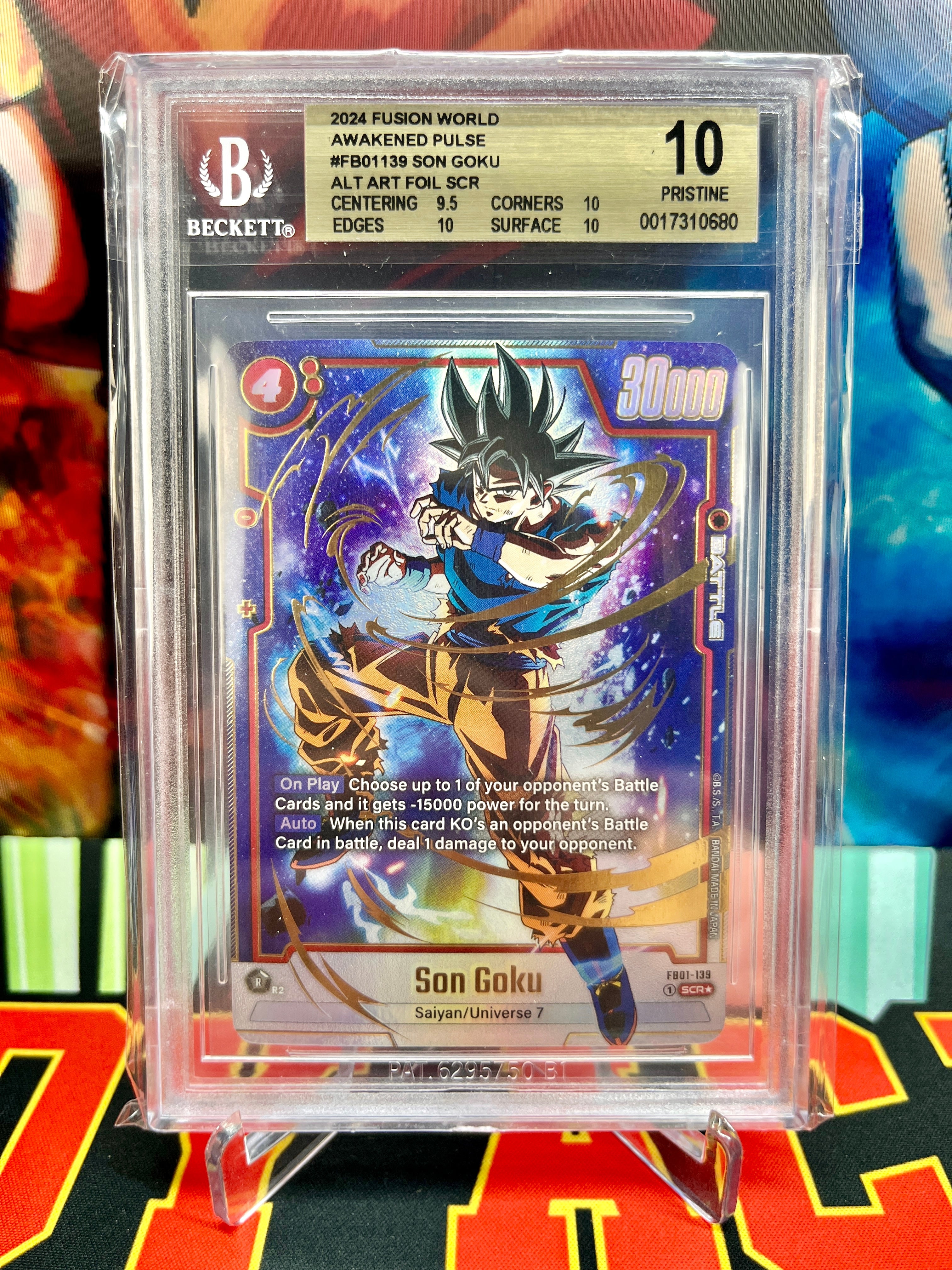 【新作入荷!!】  Goku Son FB01-139 10 BGS [Alternate (2024) SCR Art] ドラゴンボールカード