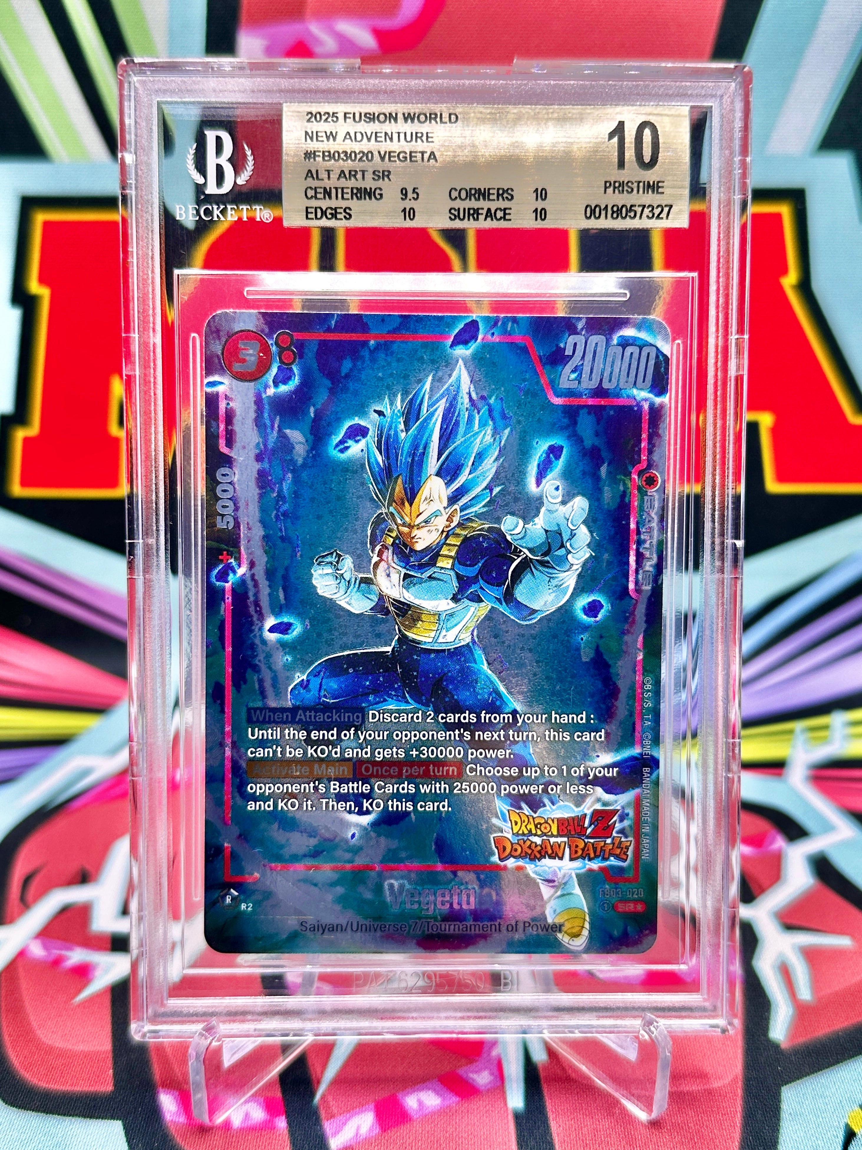 BGS 10 FB03-020 Super Saiyan Blue Vegeta [Dokkan Alternate Art] SR (2025)