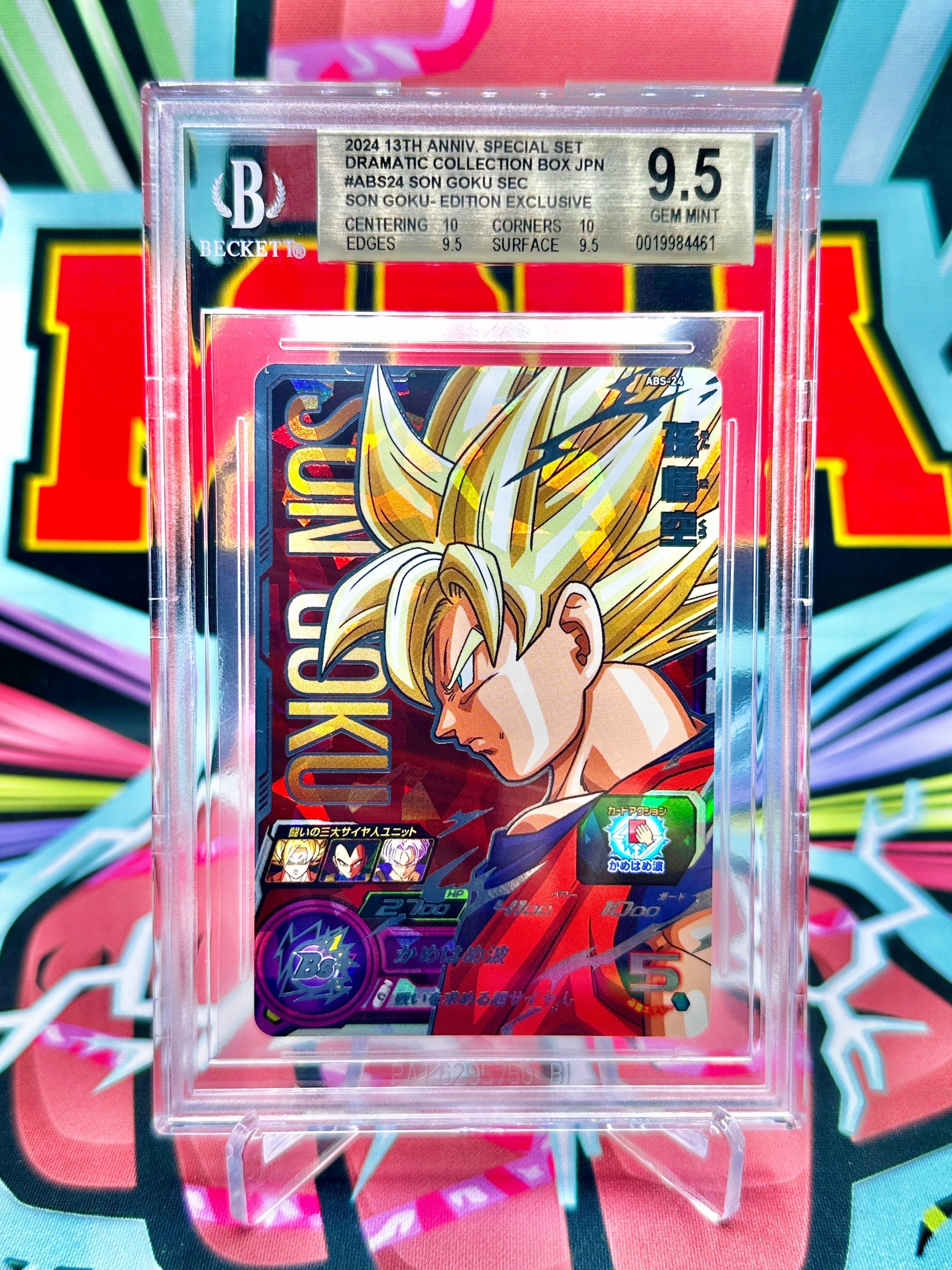 BGS 9.5 ABS-24 Super Saiyan Son Goku [13th Anniversary Set] SEC (2024)