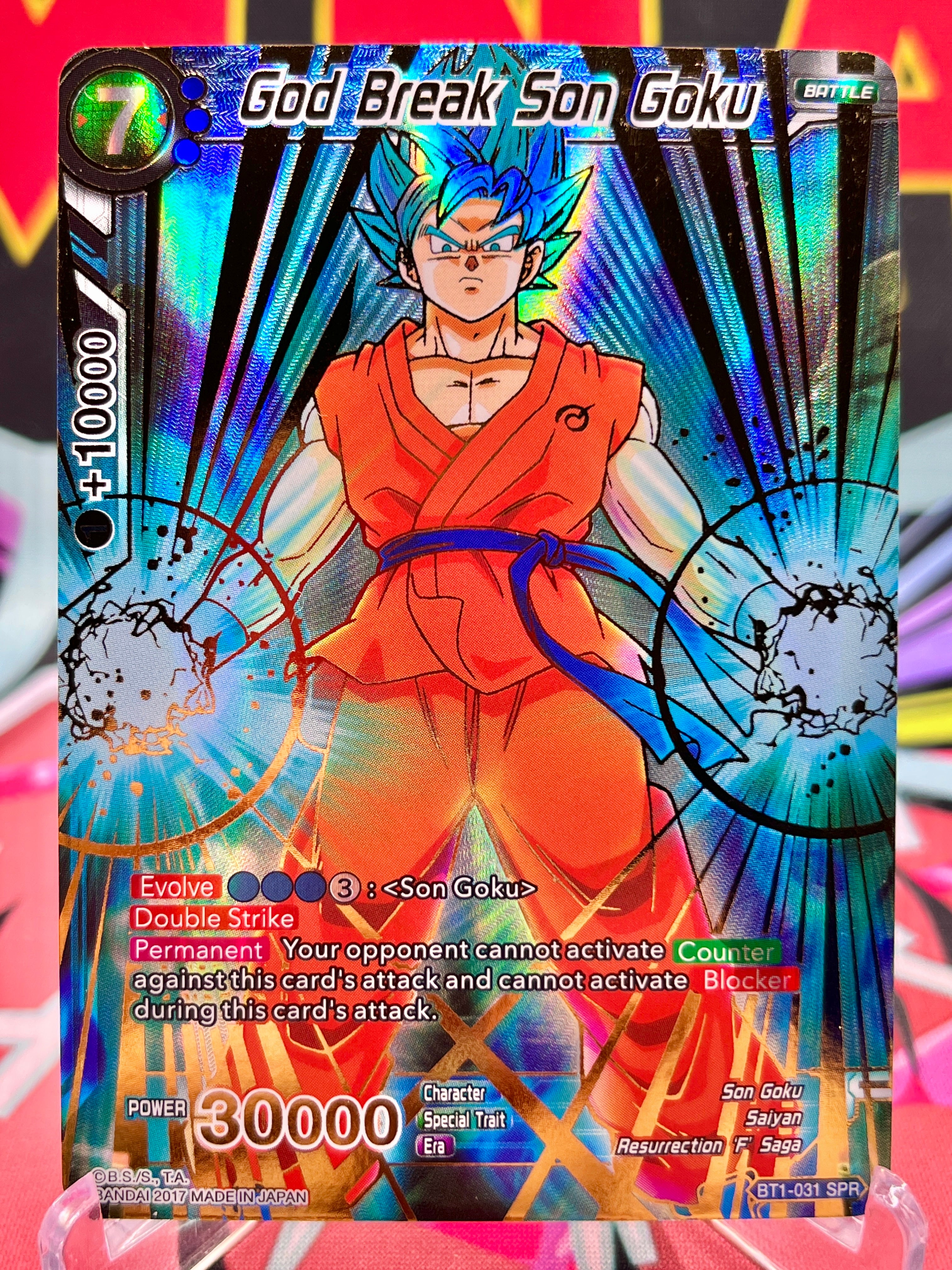 BT1-031 SPR God Break Son Goku (2017)