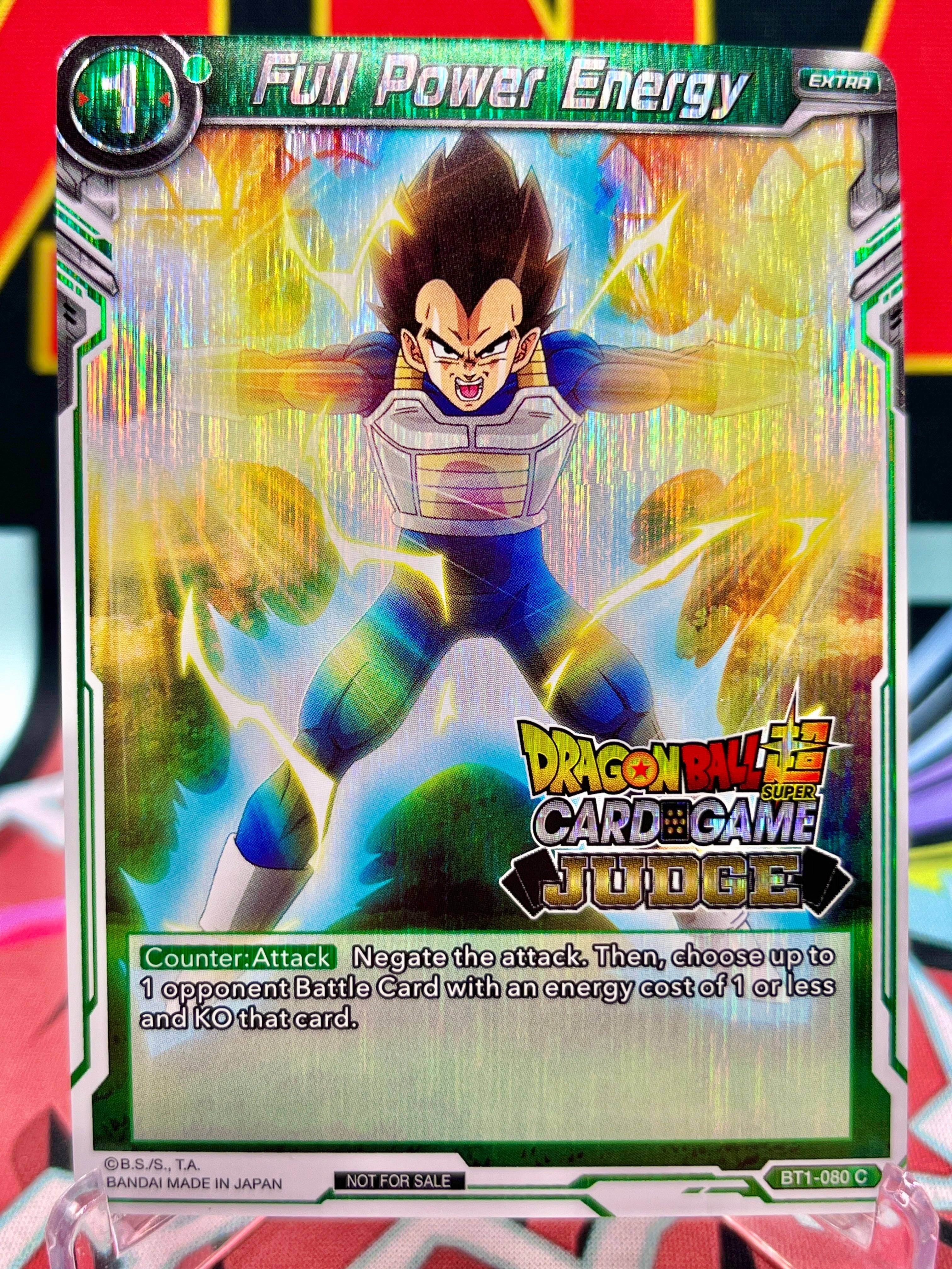 dragon ball super card game judge Dragon Ball Super Trading Card Game Galactic Battle Common Full Power Energy BT1-080