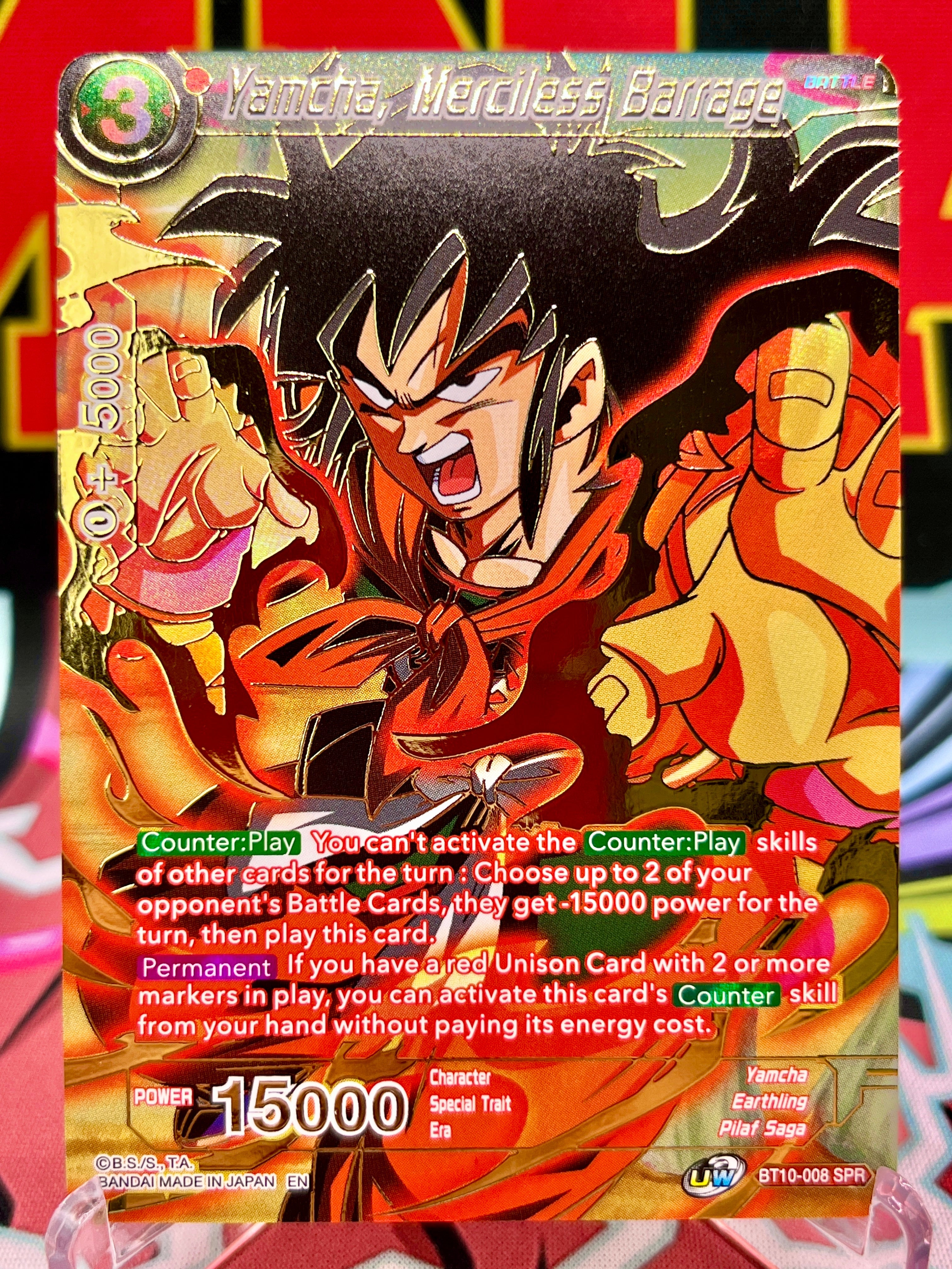 BT10-008 SPR Yamcha, Merciless Barrage (2020)