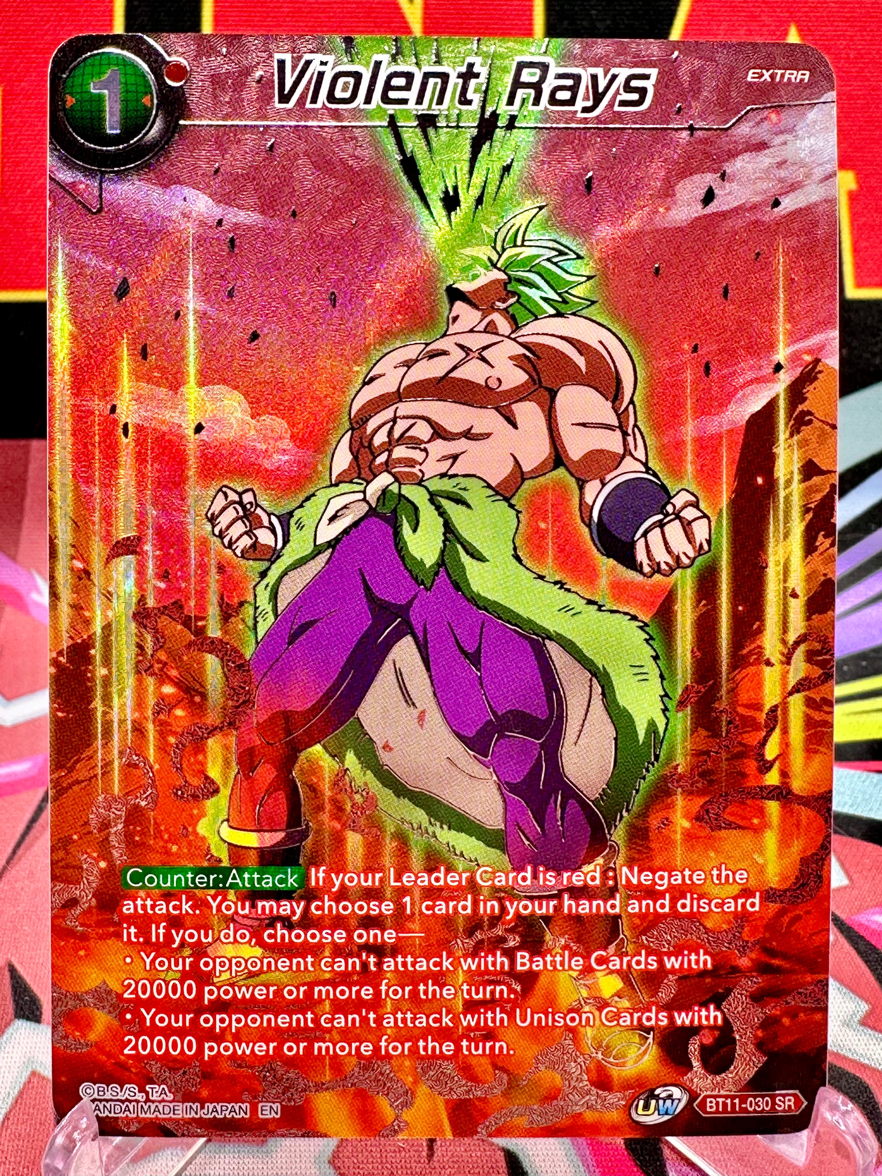 BT11-030 SR Violet Rays [Alternate Art] (2022)