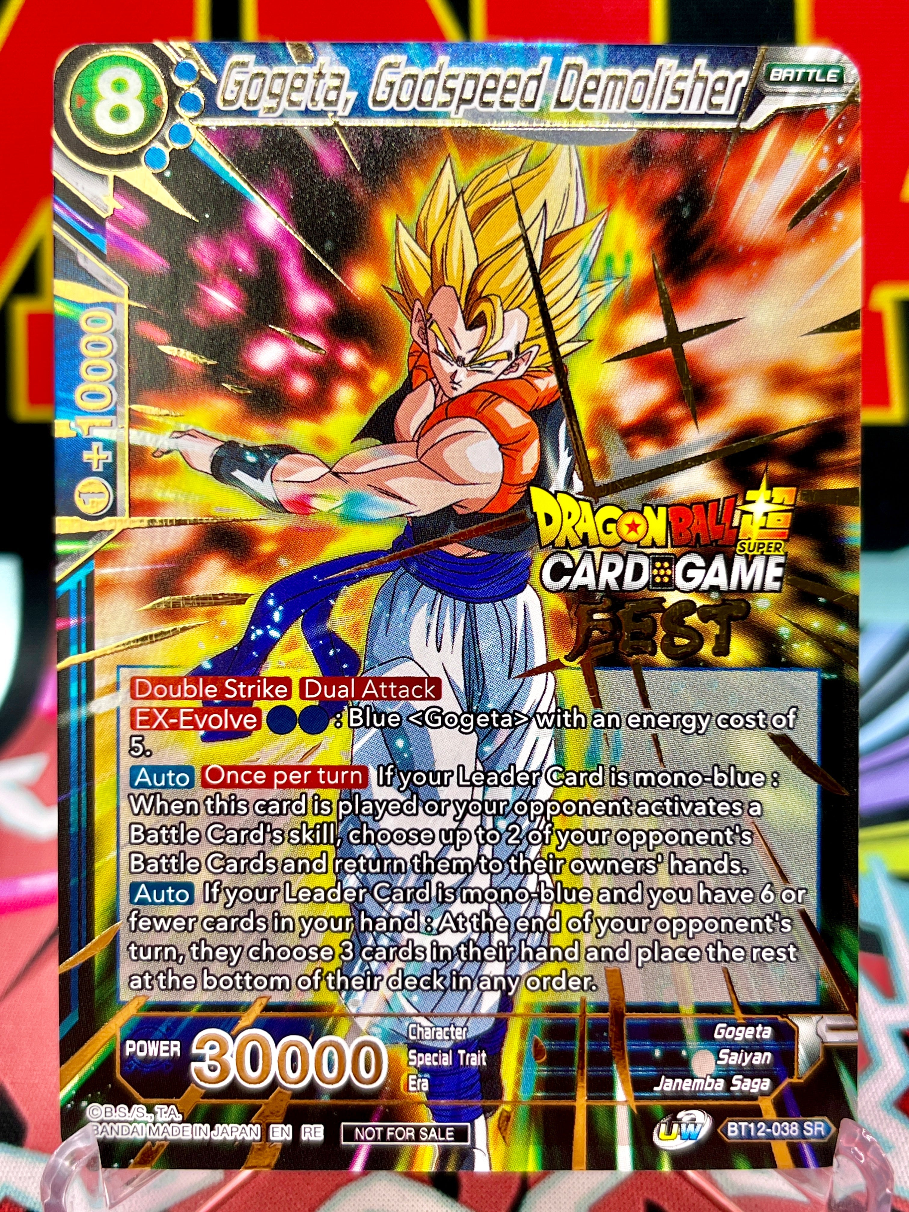 BT12-038 SR Gogeta, Godspeed Demolisher FEST (2022)