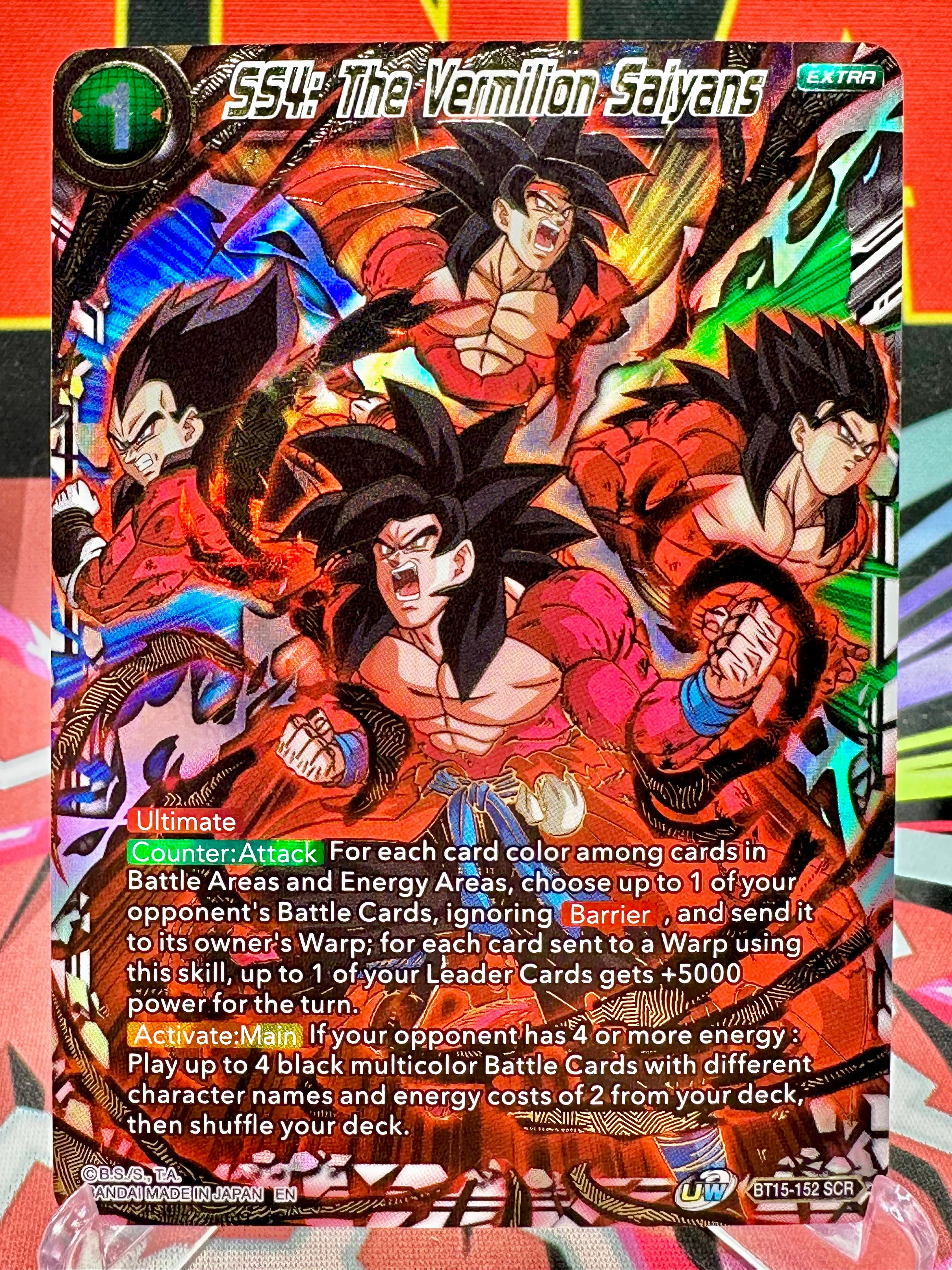 BT15-152 SCR SS4: The Vermilion Saiyans (2021)
