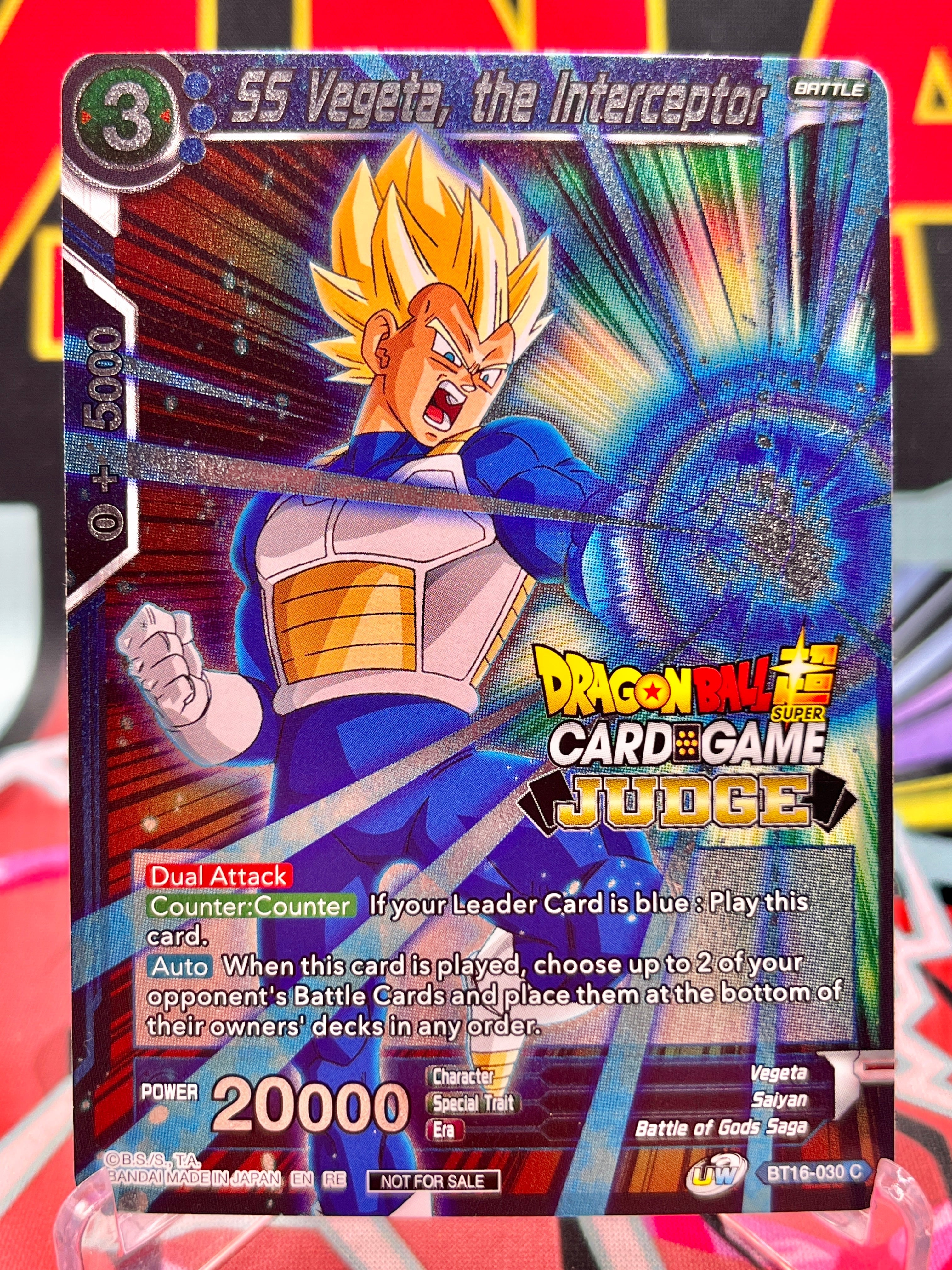 BT16-030 C SS Vegeta, the Interceptor [JUDGE LVL. 1] (2022)