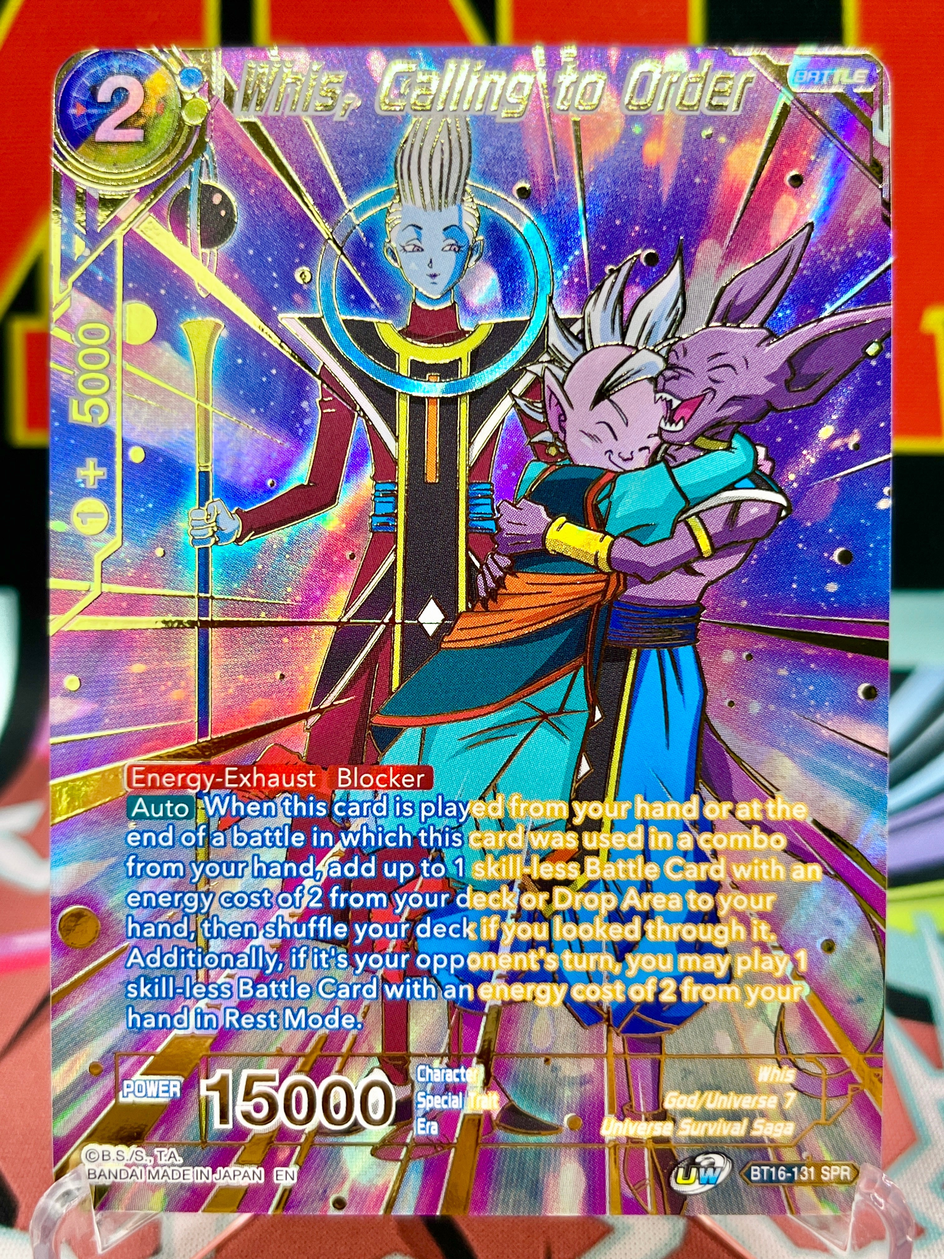BT16-131 SPR Whis, Calling to Order (2022)