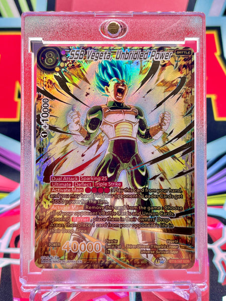 vegeta god rare card BT16-147 GDR SSB Vegeta, Unbridled Power (2022)