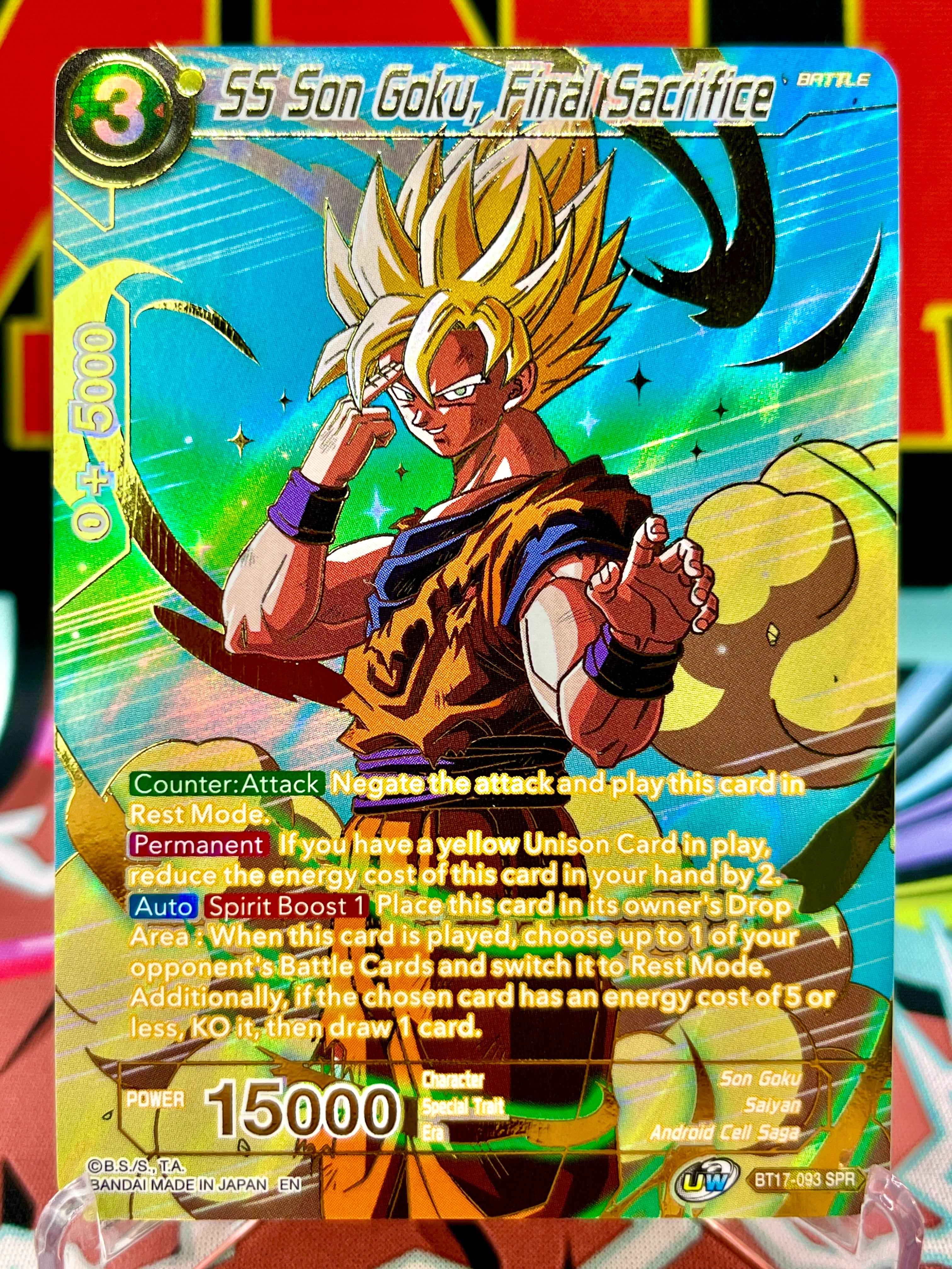 BT17-093 SPR SS Son Goku, Final Sacrifice (2022)