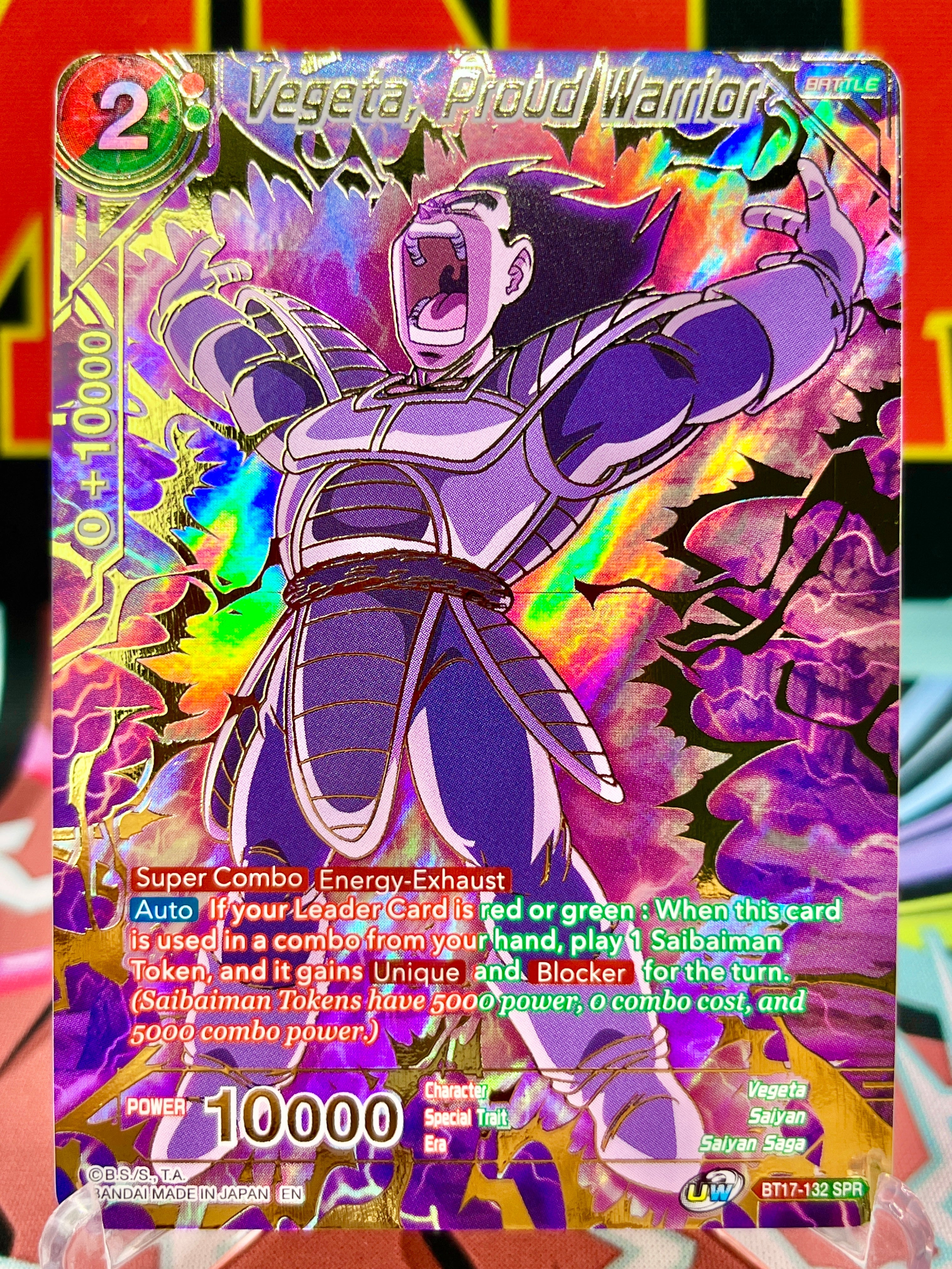 BT17-132 SPR Vegeta, Proud Warrior (2022)
