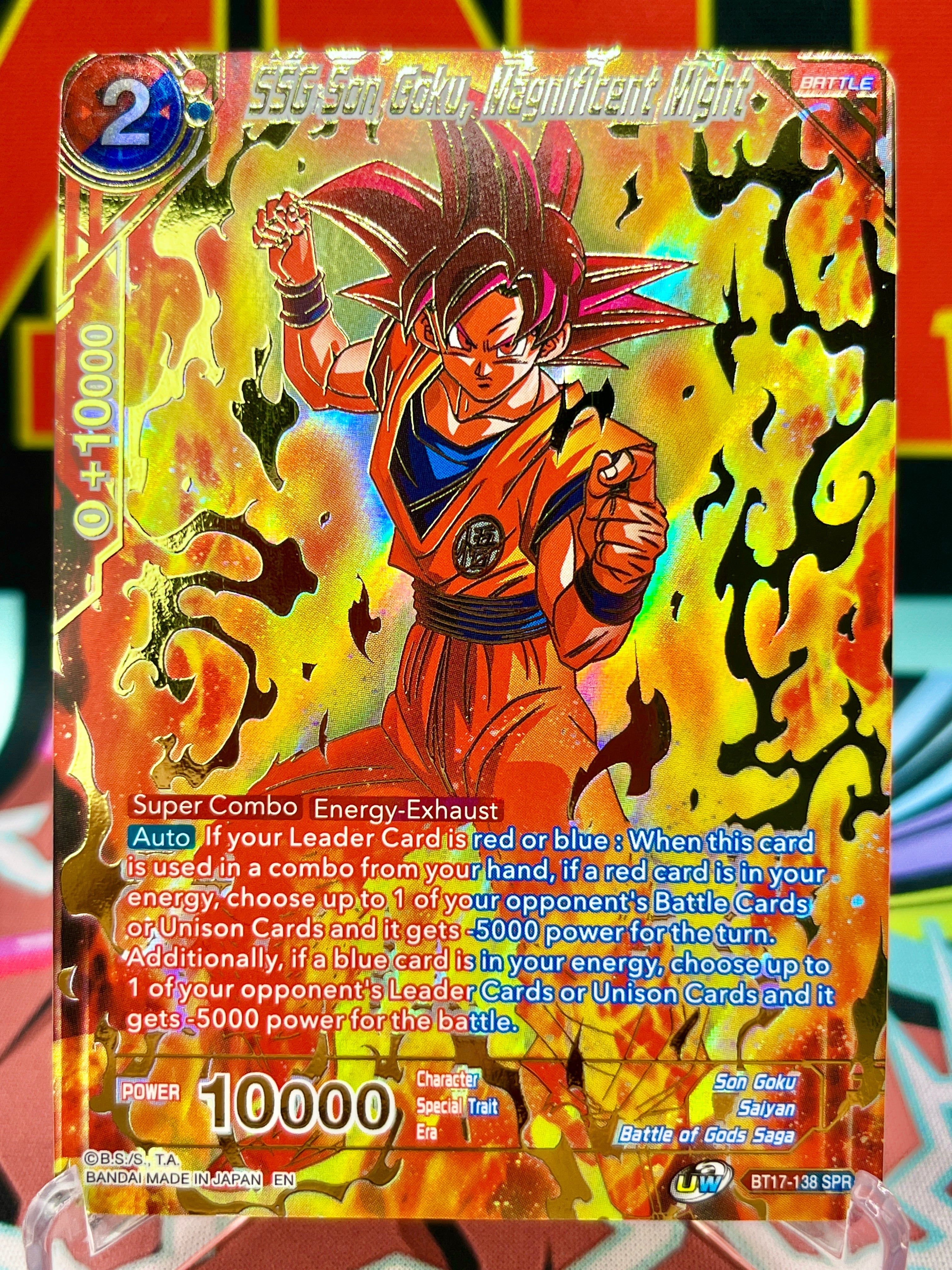 BT17-138 SPR SSG Son Goku, Magnificent Might (2022)