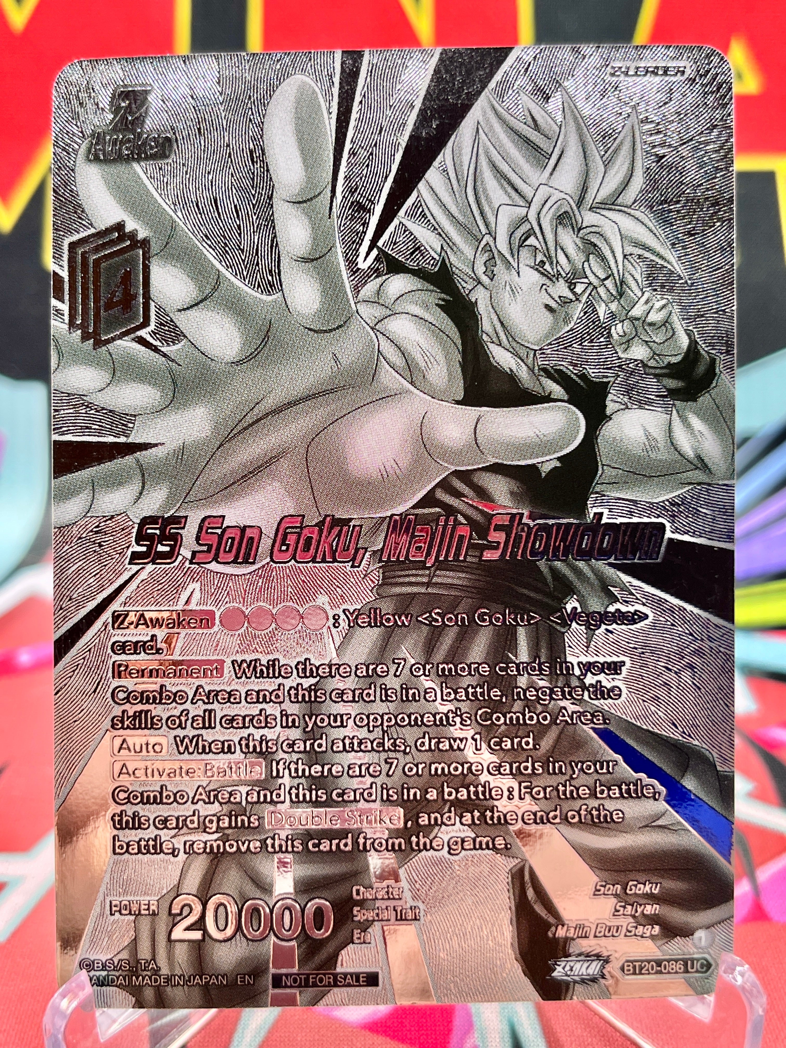 BT20-086 UC SS Son Goku, Majin Showdown [Silver Tournament Foil] (2023